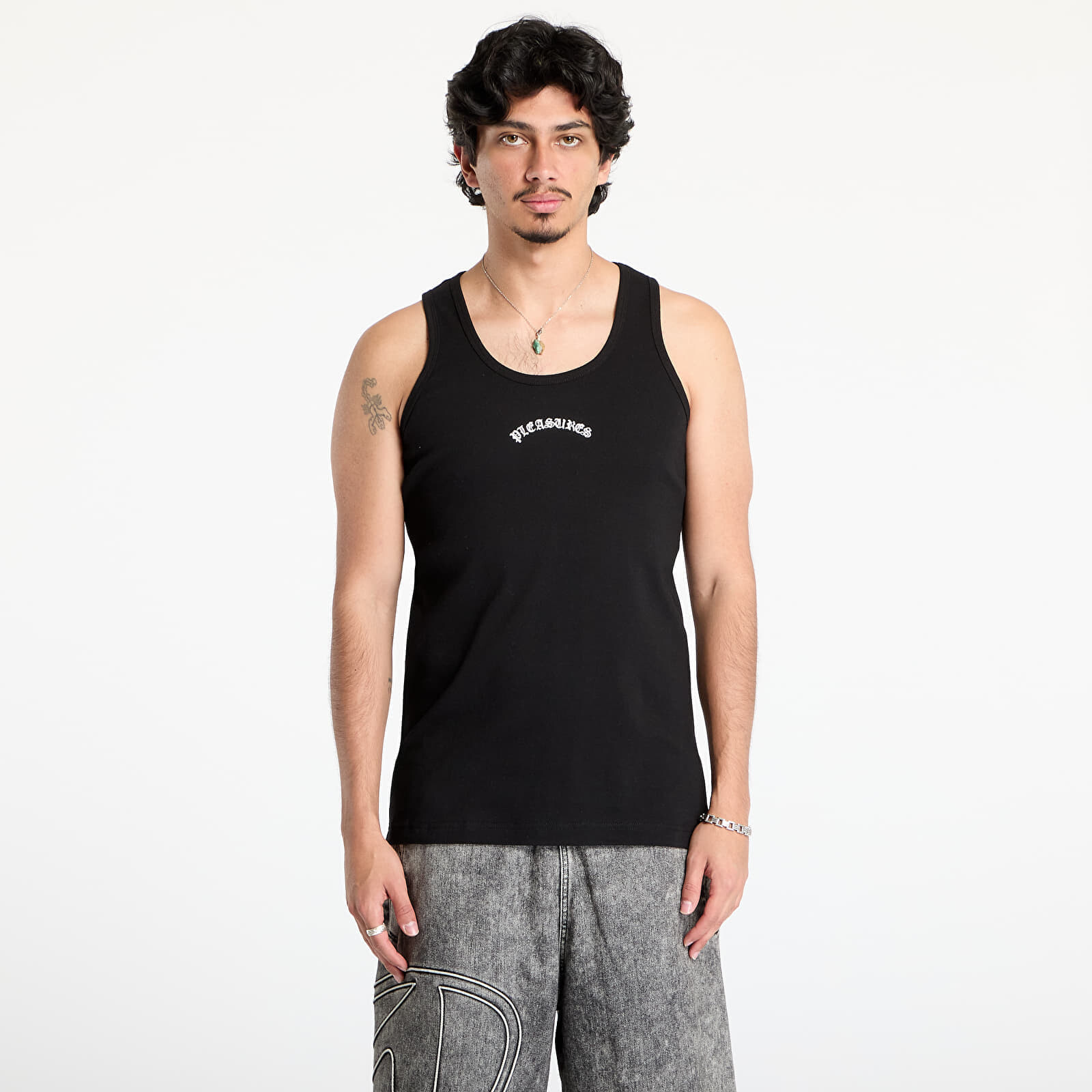 PLEASURES Standard Tank Top 2 Pack Black/ White XL