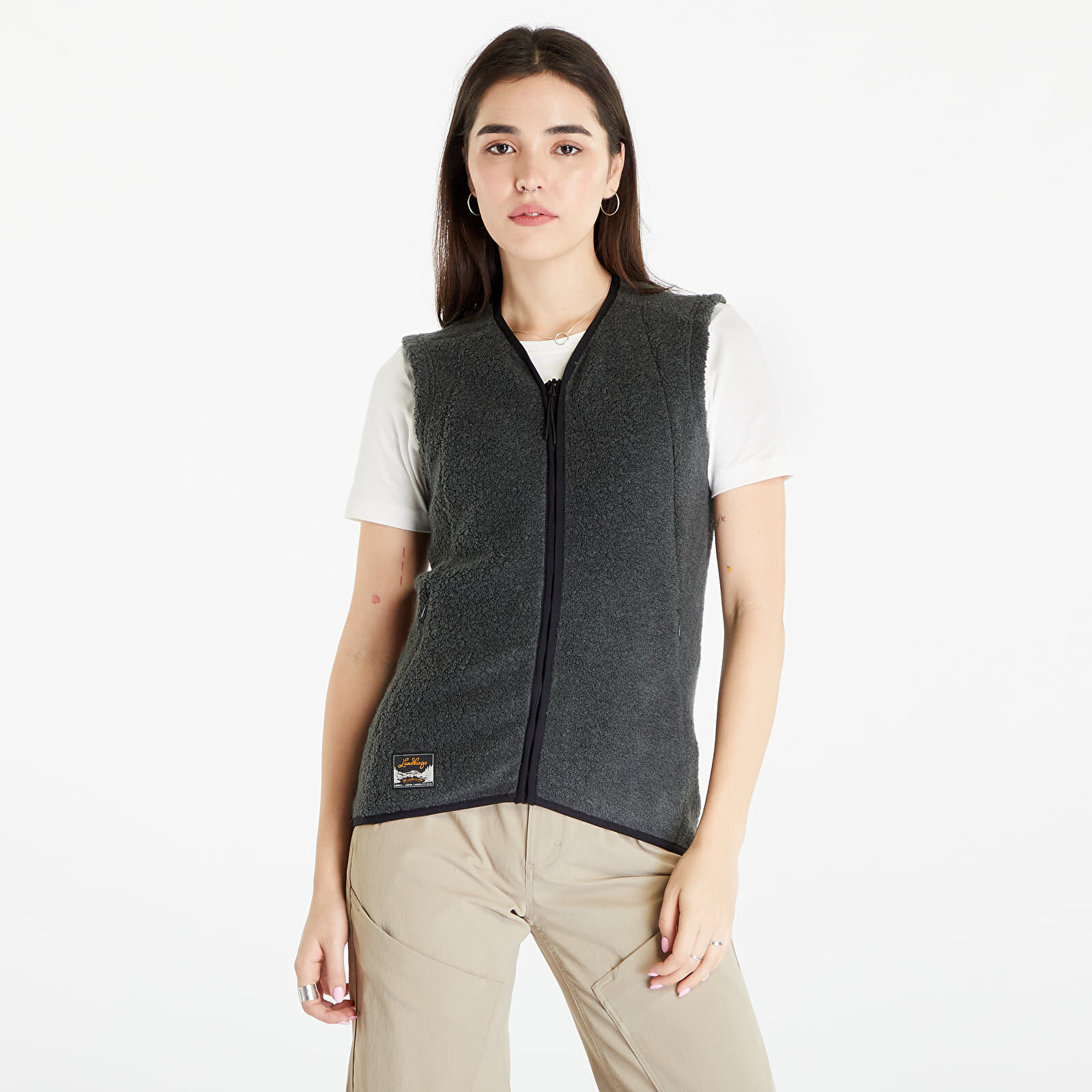 Vesta Lundhags Flok Pile Wool Vest Seaweed S