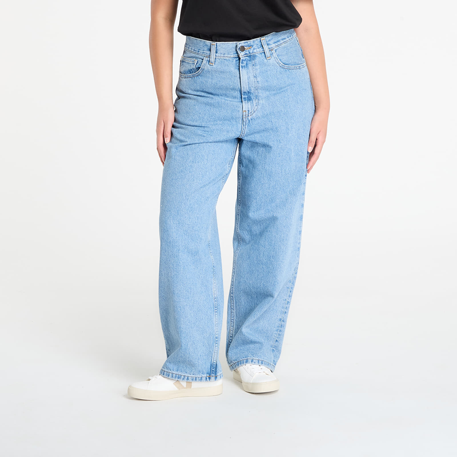 Džínsy Carhartt WIP W' Brandon Pant Blue Stone Bleached L