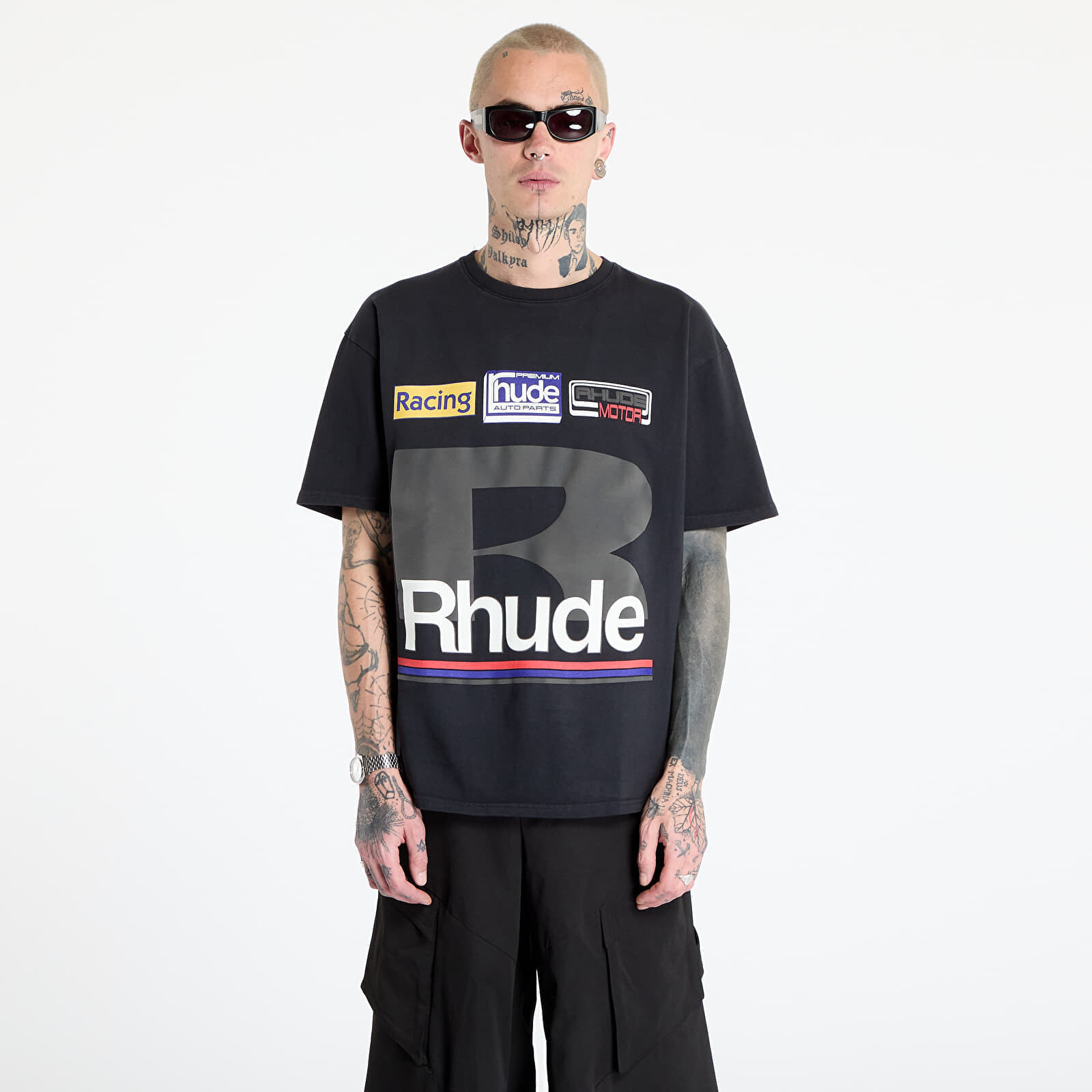Tričko Rhude Petrol Patch Tee Vintage Black M