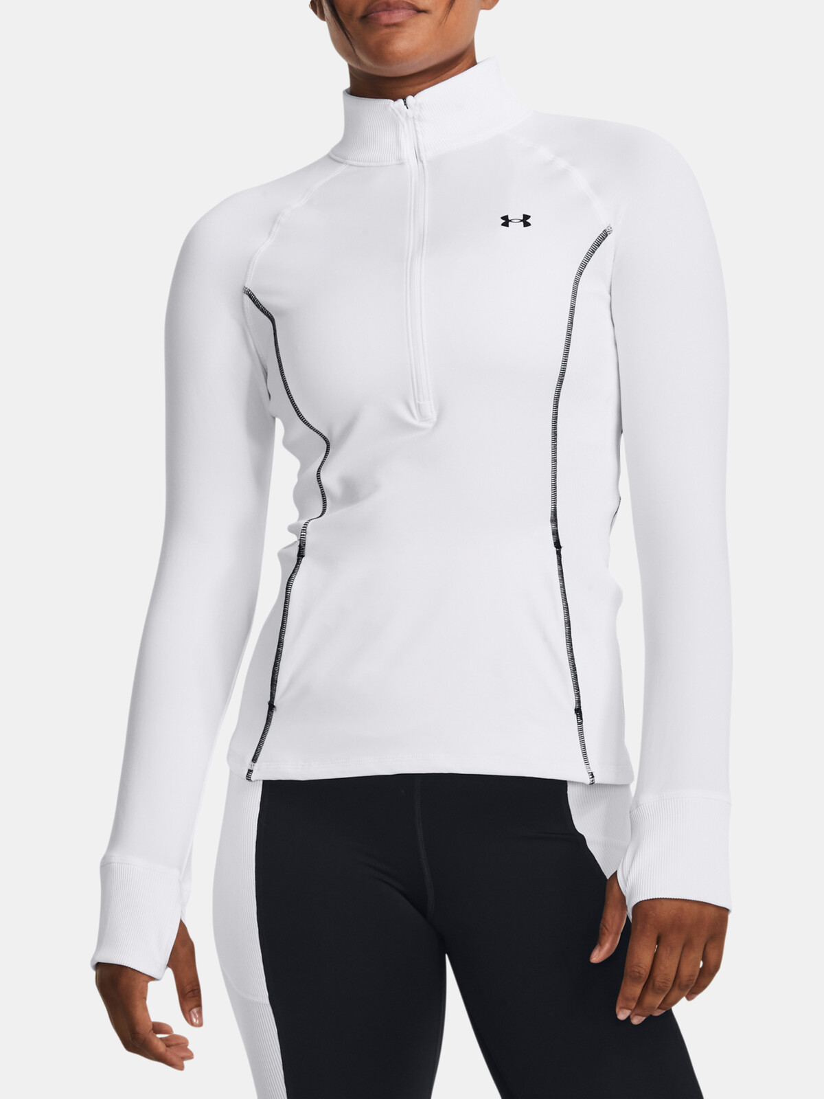 Biele športové tričko Under Armour UA Train CW 1/2 Zip