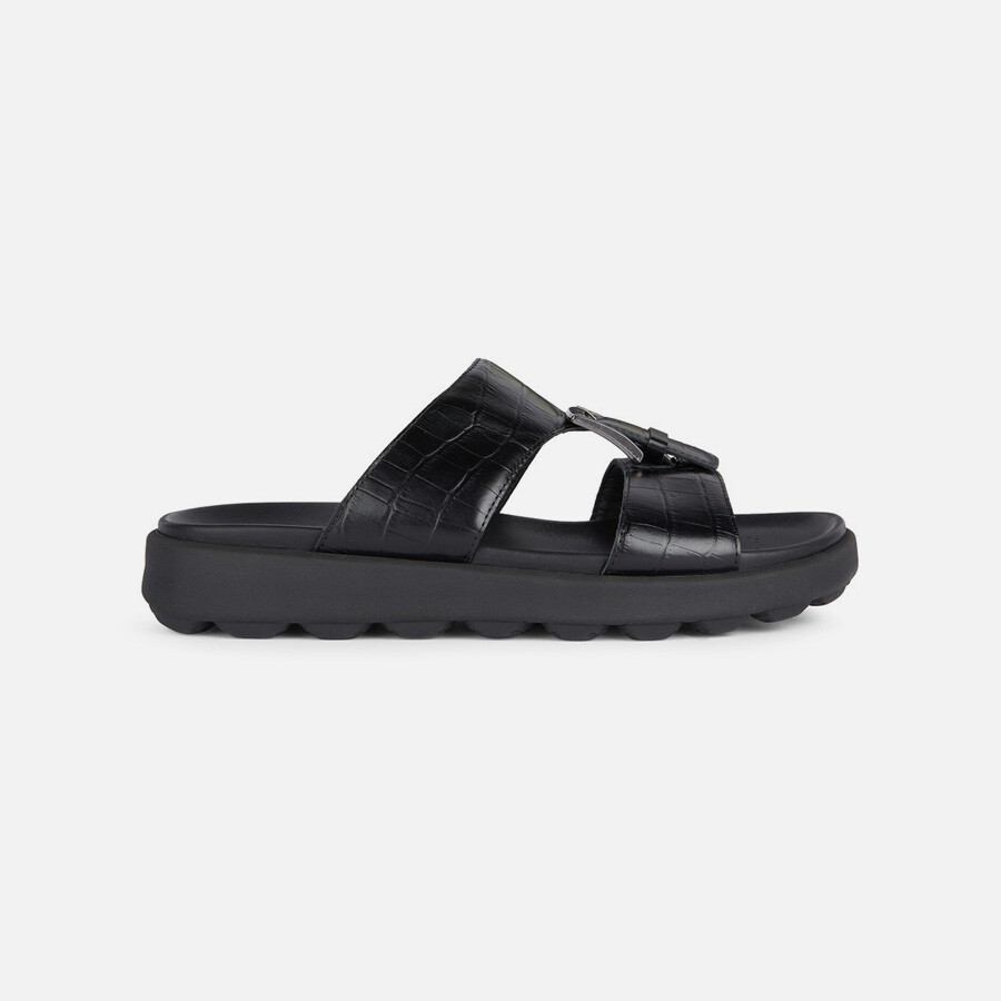 Black men's slippers Geox Spherica Ec6 - Men's