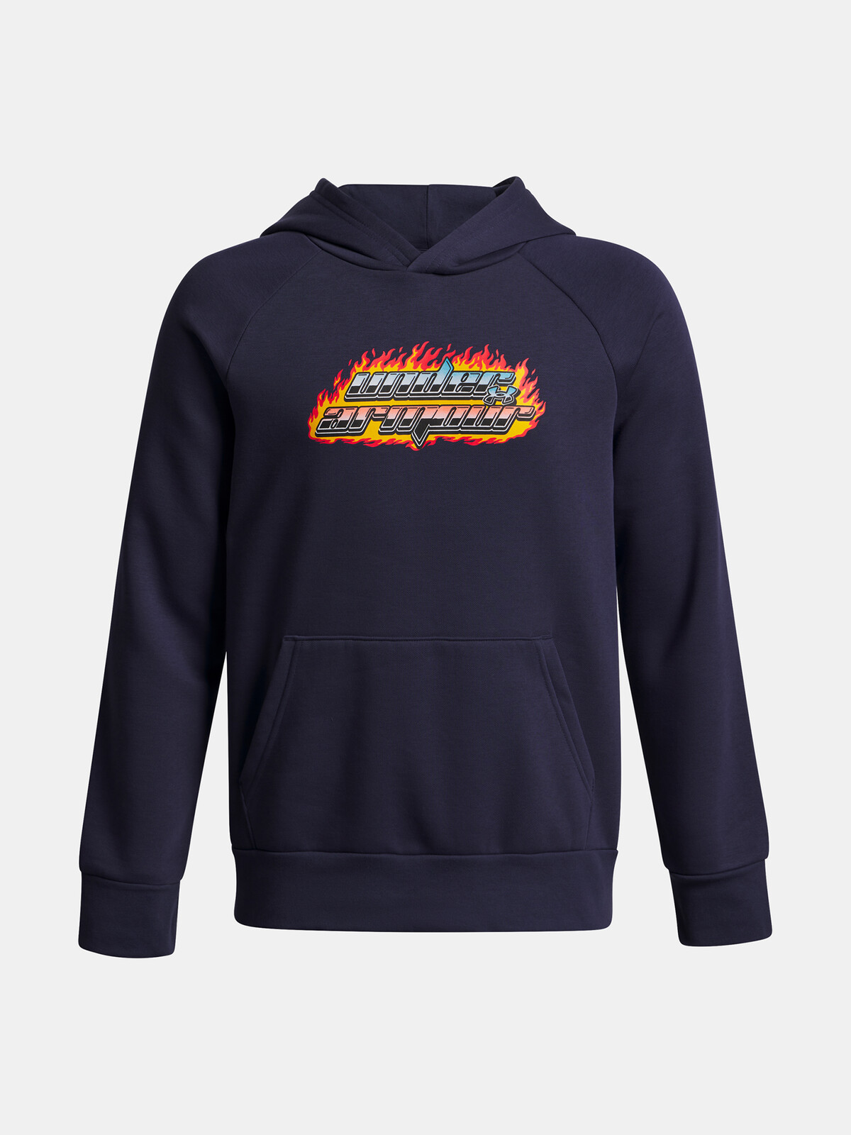 Boys' Under Armour UA Rival Flc Flamin Wdmrk HD-BLU Sweatshirt - Boys