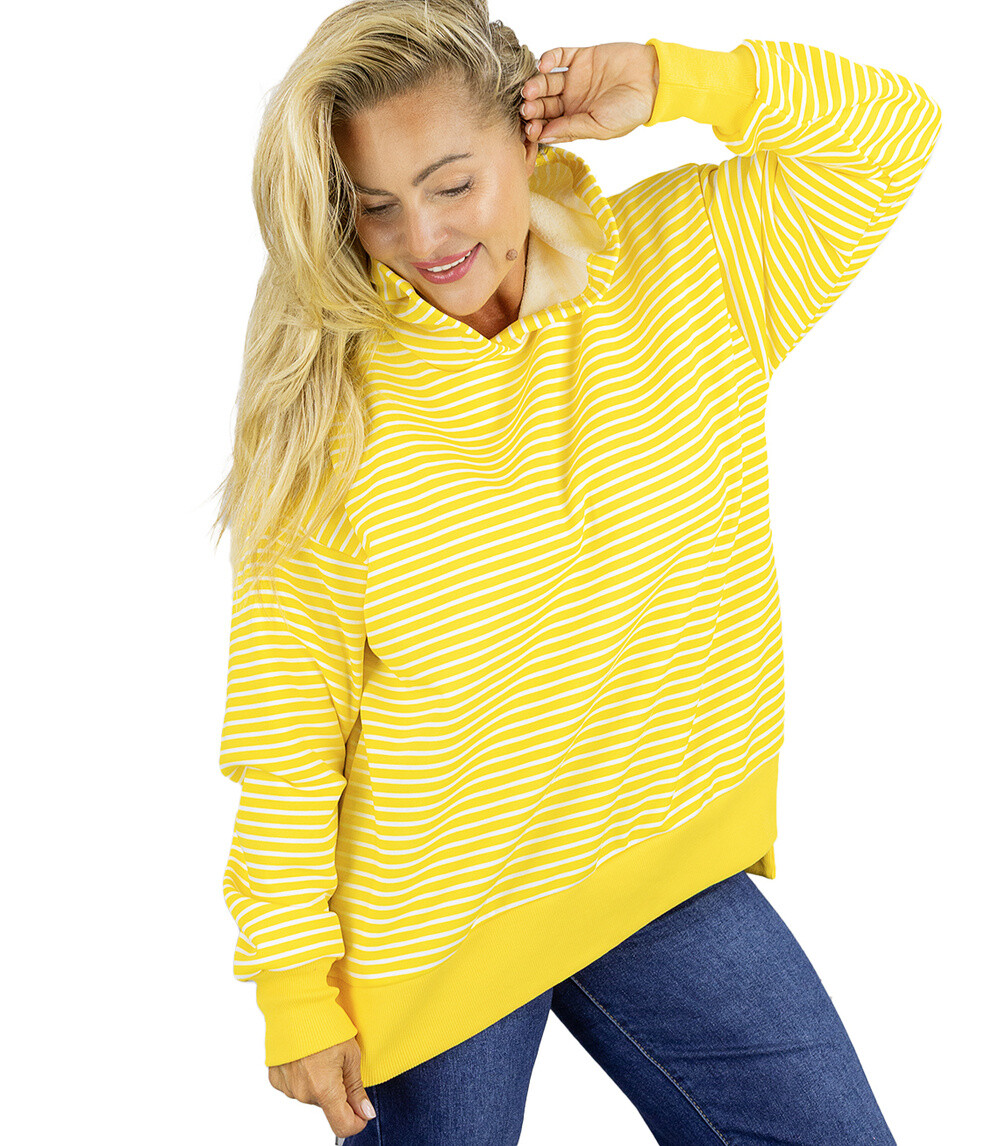 Pri Women's oversize striped hoodie CANDY STRIPES