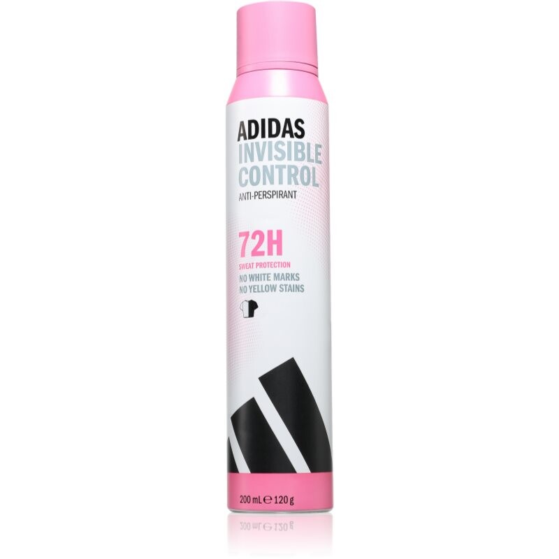 Adidas Invisible Control antiperspirant proti bielym škvrnám 200 ml