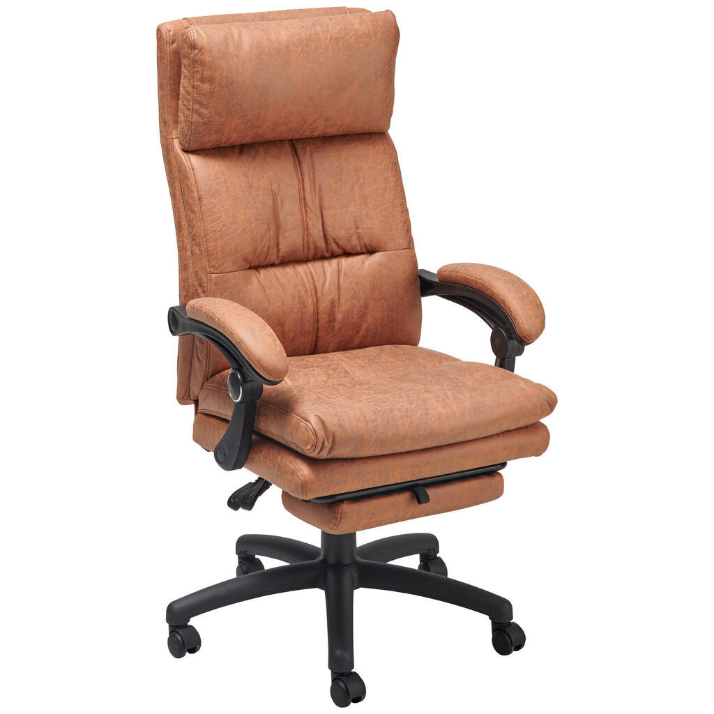 MID.YOU KANCELÁRSKE KRESLO, mikrovlákno, hnedá