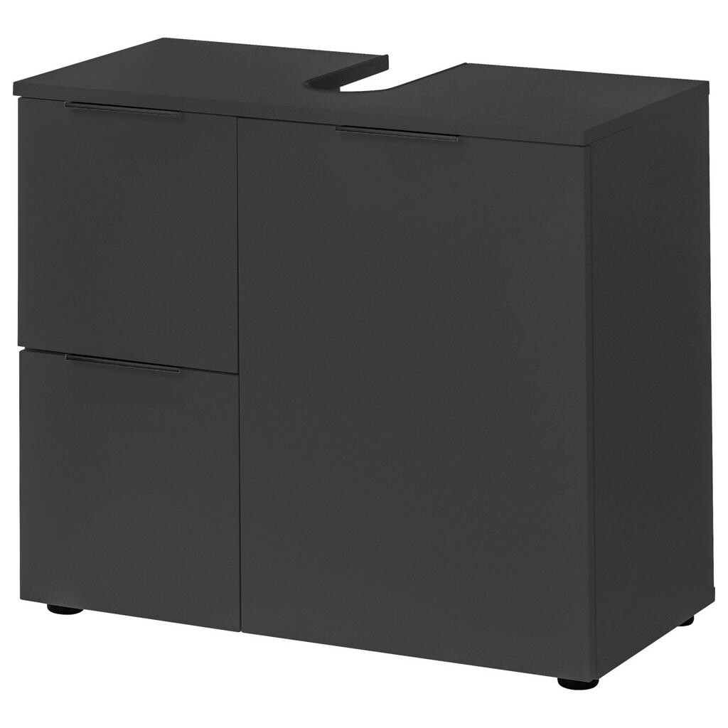 Xora SKRINKA POD UMÝVADLO, čierna, čierna, 70/60/35 cm