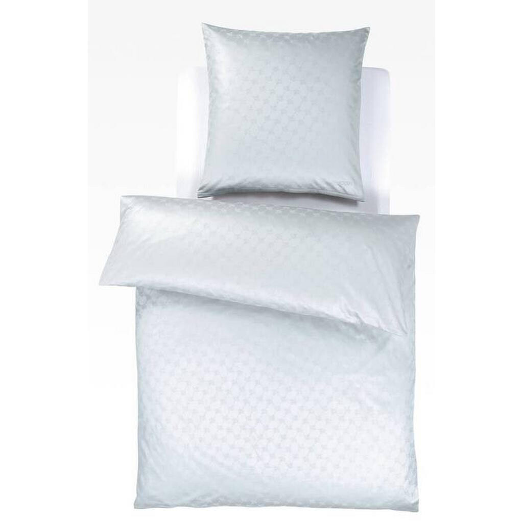 Joop! POSTEĽNÁ BIELIZEŇ, žakár, makosatén, svetlosivá, strieborná, 155/220 cm