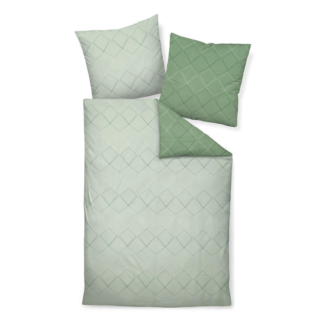 Janine OBOJSTRANNÁ POSTEĽNÁ BIELIZEŇ, makosatén, zelená, svetlozelená, jadeitovozelená, 155/220 cm