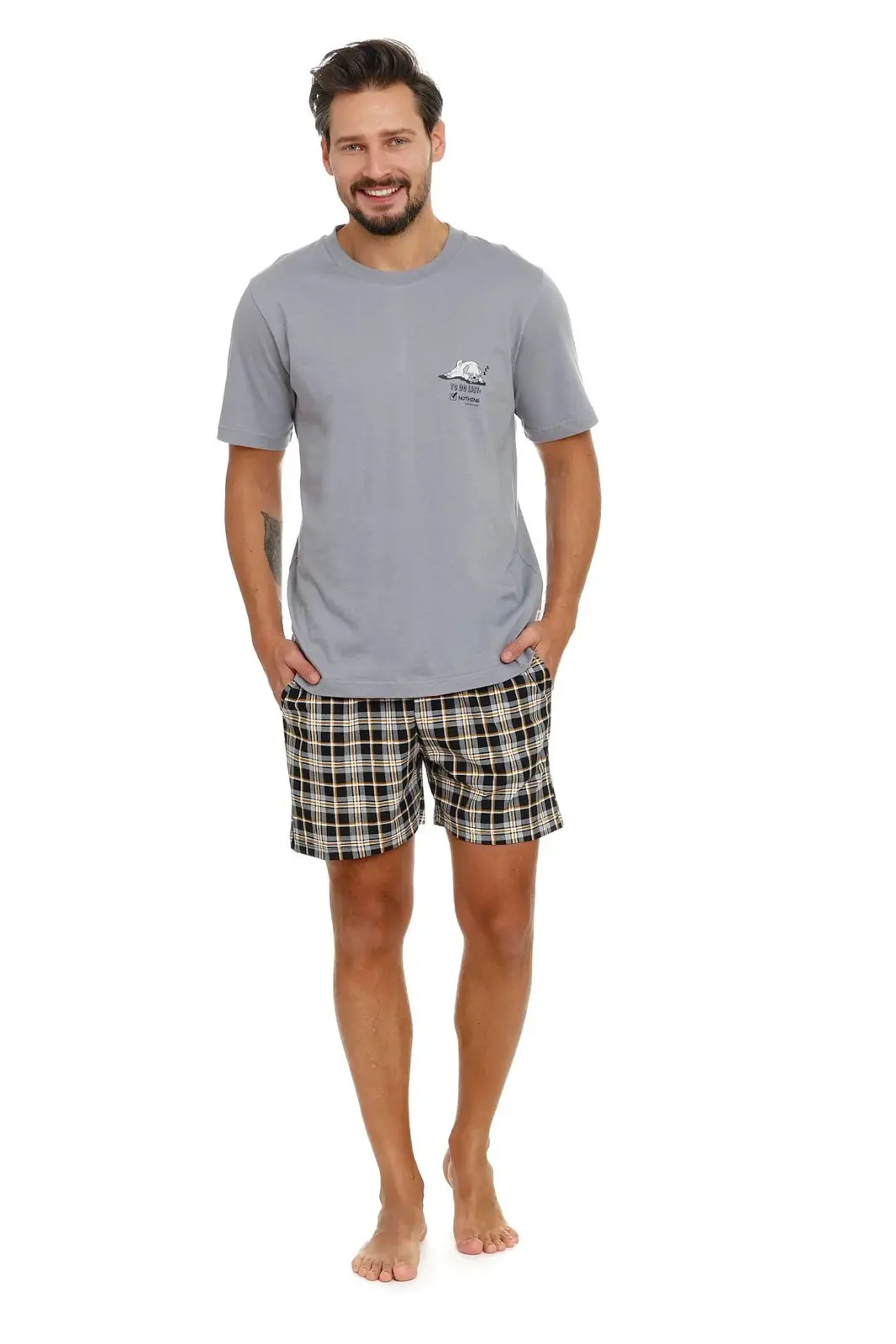 Pánske pyžamo 5153 - Doctornap šedá XL