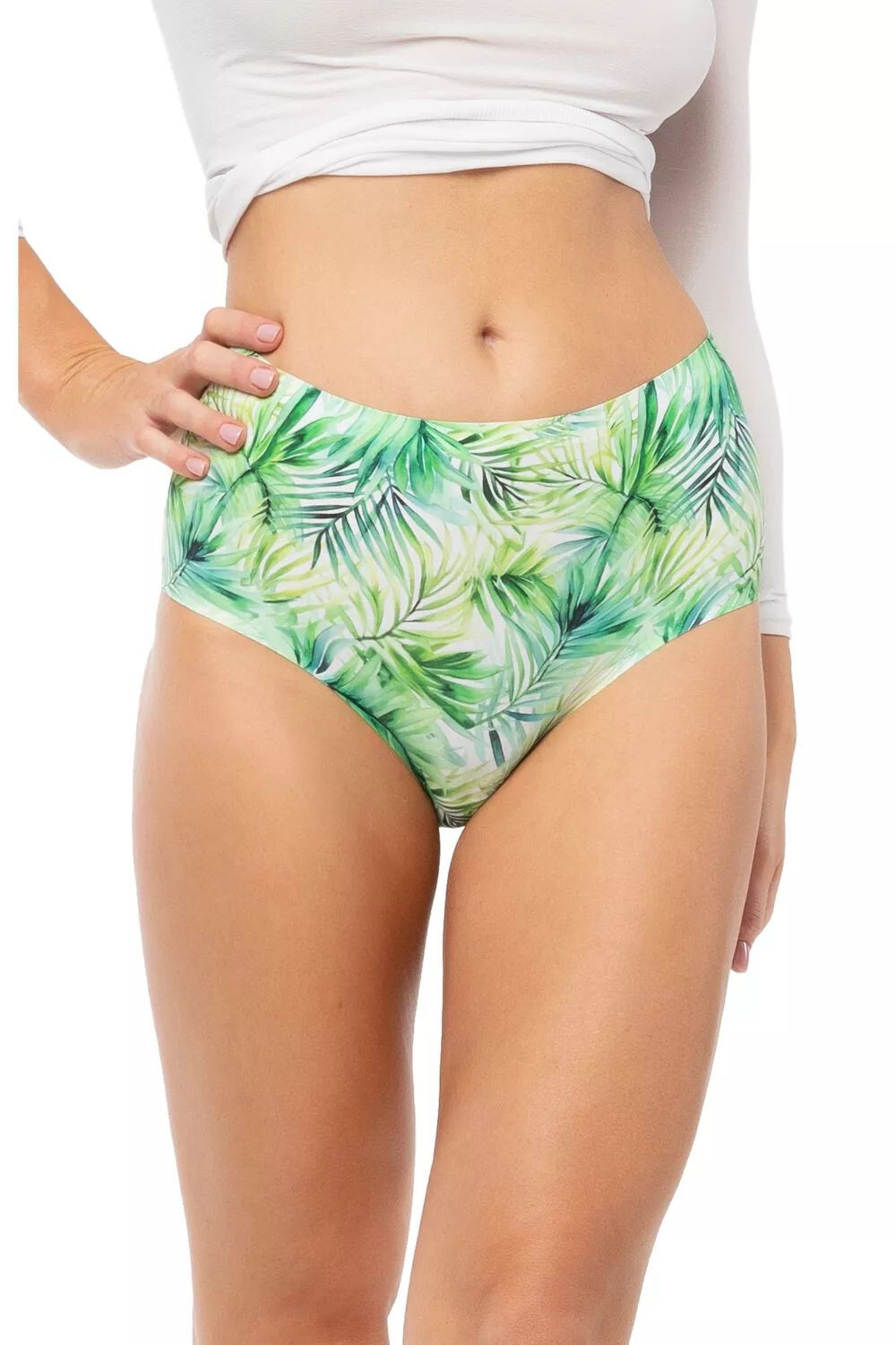 EXOTICO JEDNODUCHÉ MAXI NOHAVIČKY zelená 2XL