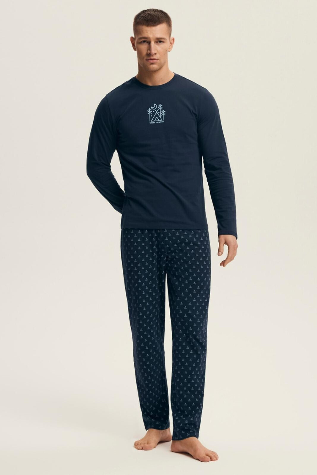 PÁNSKE PYŽAMO LUSH 43478 AW25 granát 3xl