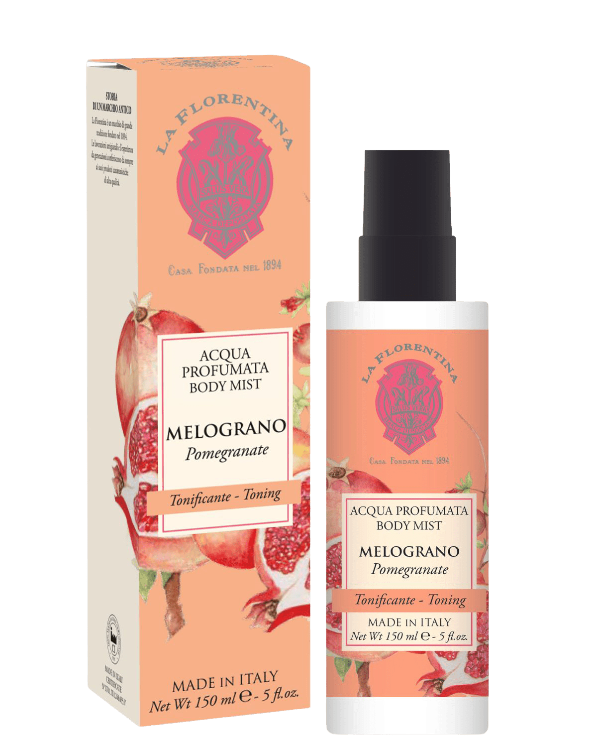 LA FLORENTINA Parfumovaná telová voda, Melograno 150 ml