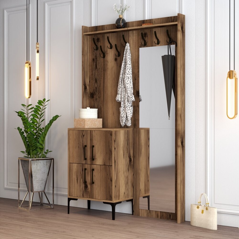Predsieňová stena Berlin BC - Walnut