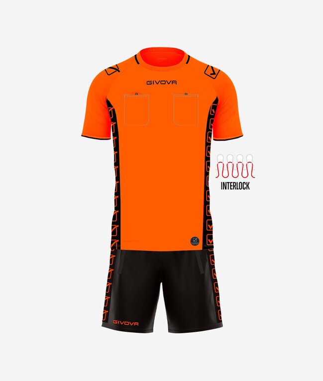 KIT OFFICIAL REFEREE ARANCIO FLUO Tg. L