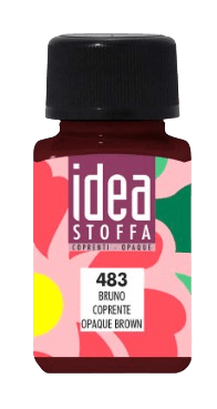 MAIMERI IDEA STOFFA - Farby na textil 483 - opaque brown, 60 ml