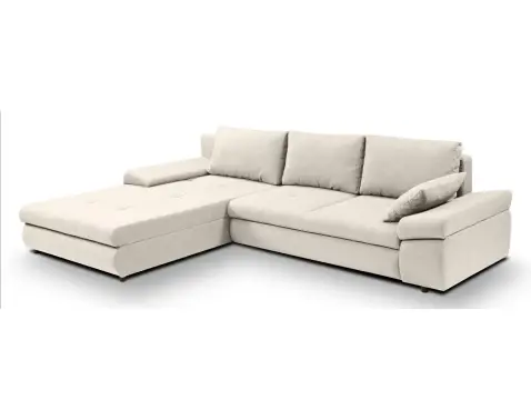 Rohová sedačka Bono, svetlo béžová látka%