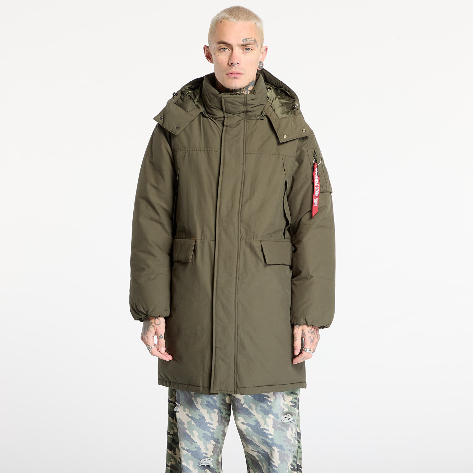 Bunda Alpha Industries Puffer Parka Dark Olive M