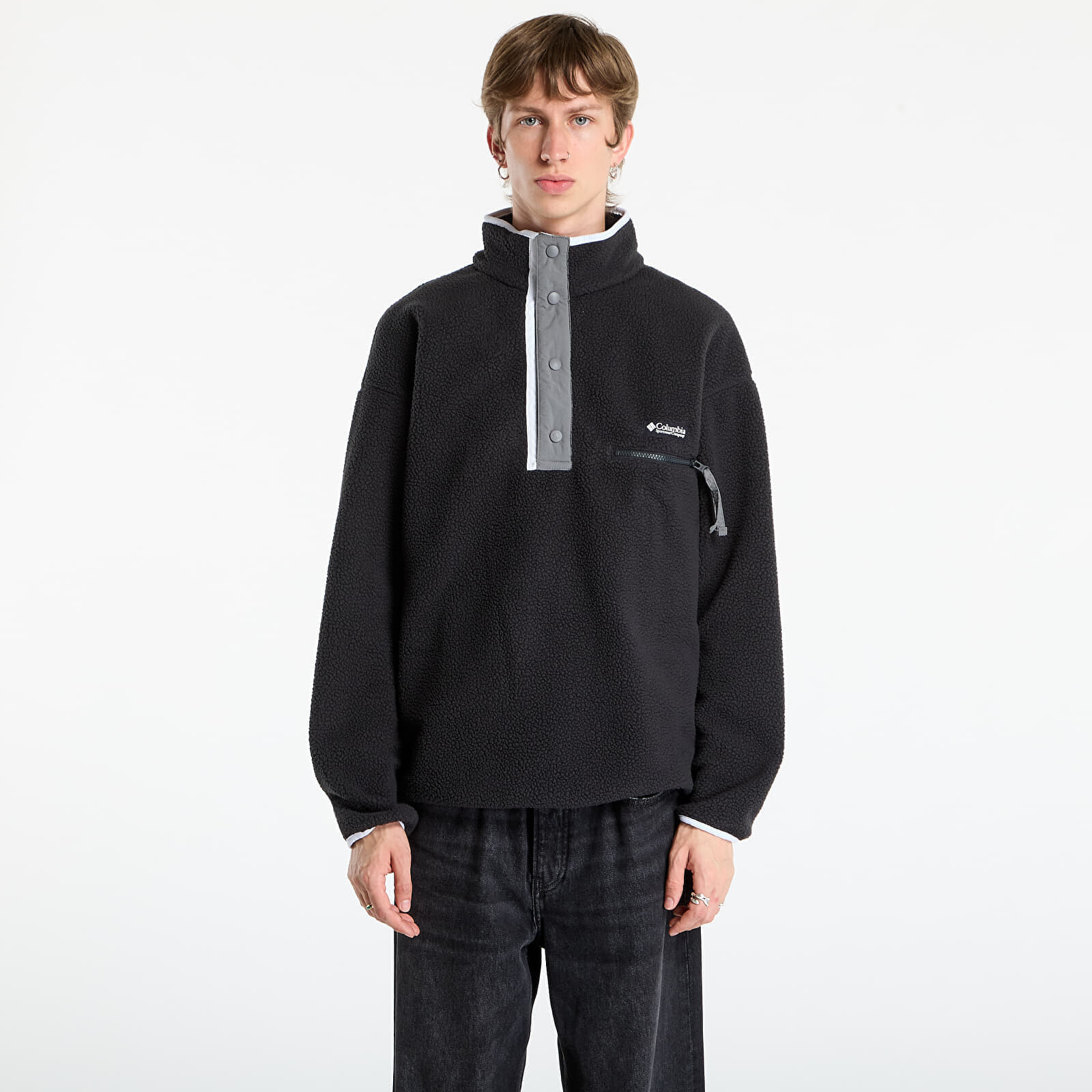 Mikina Columbia Helvetia™ II Half Snap Fleece Black S