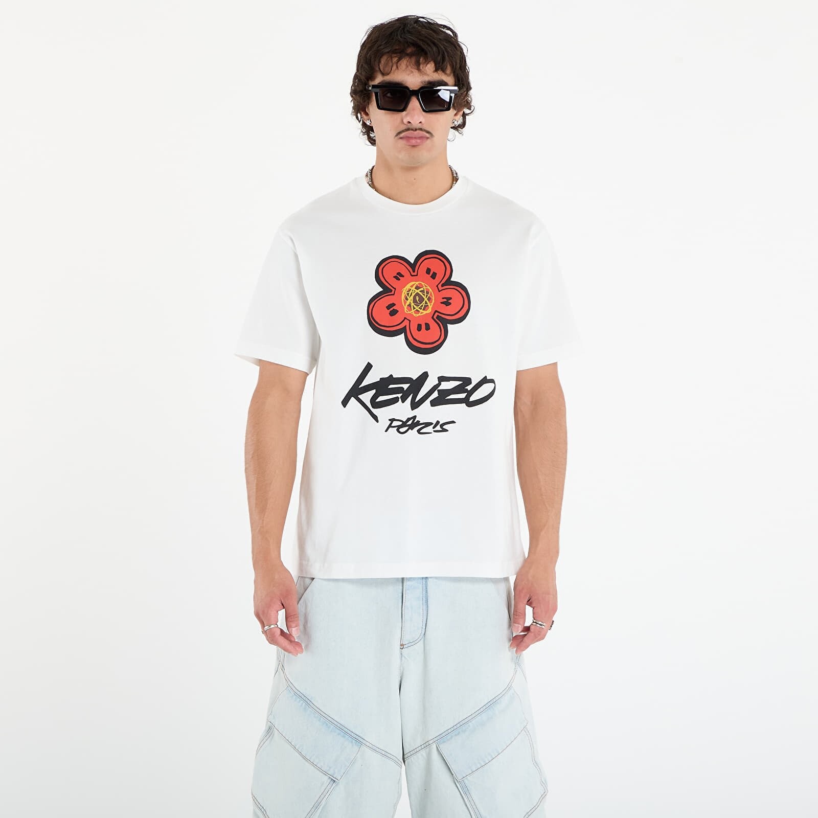 Tričko KENZO x FUTURA 2000 T-Shirt Off White XXL