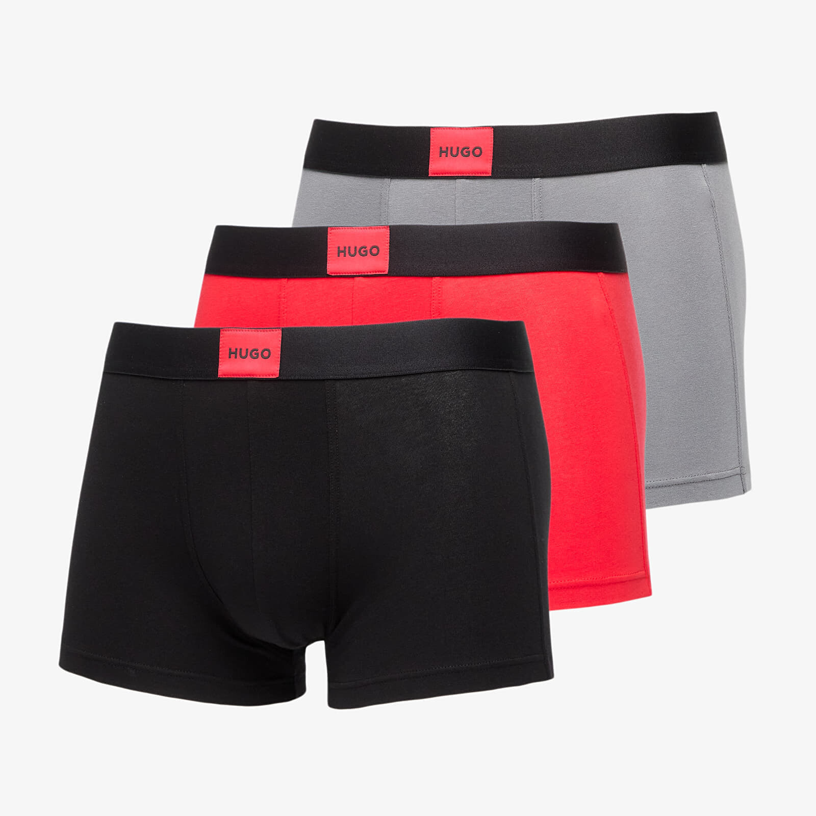Boxerky Hugo Boss Galaxy Regenerative Cotton Stretch Trunk 3-Pack Black M