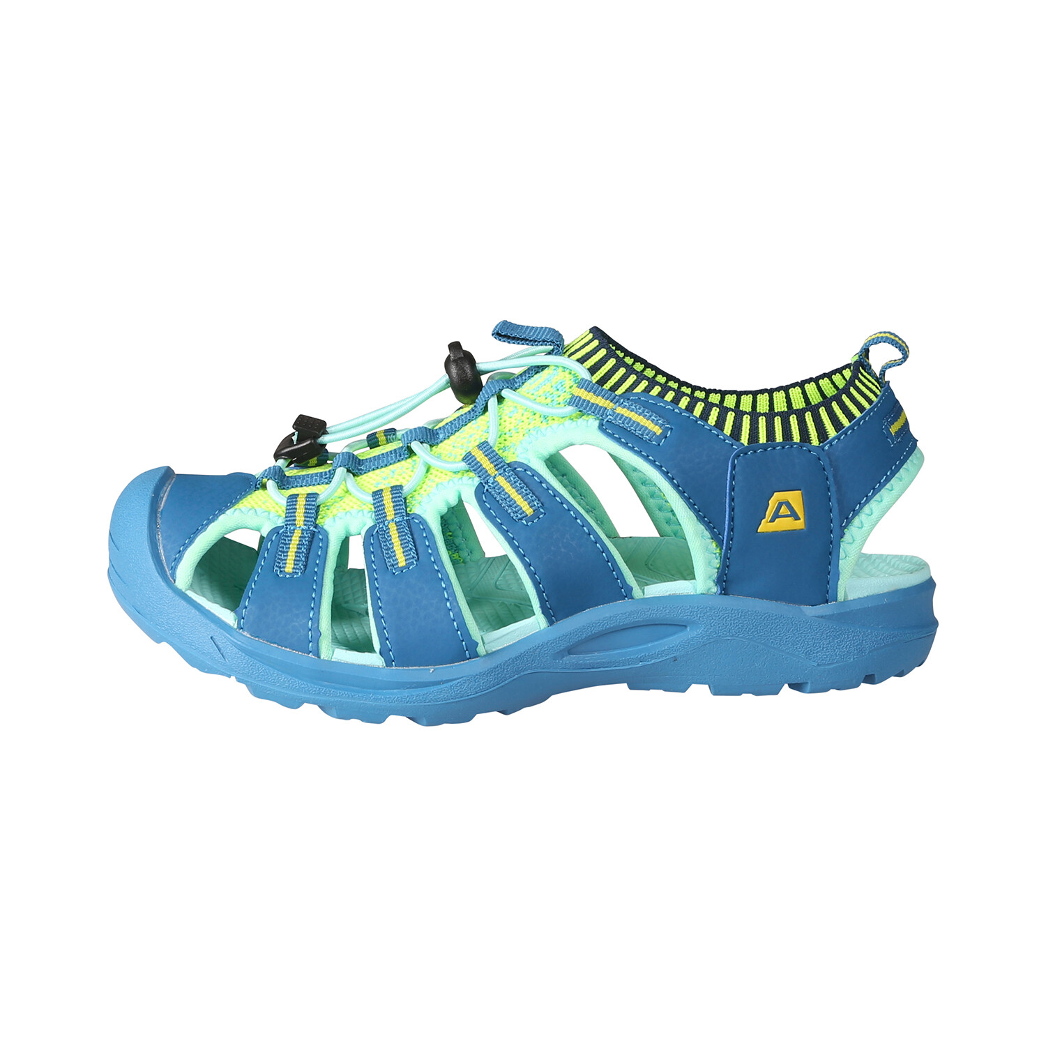 Children's summer outdoor sandals ALPINE PRO MERBO electric blue lemonade