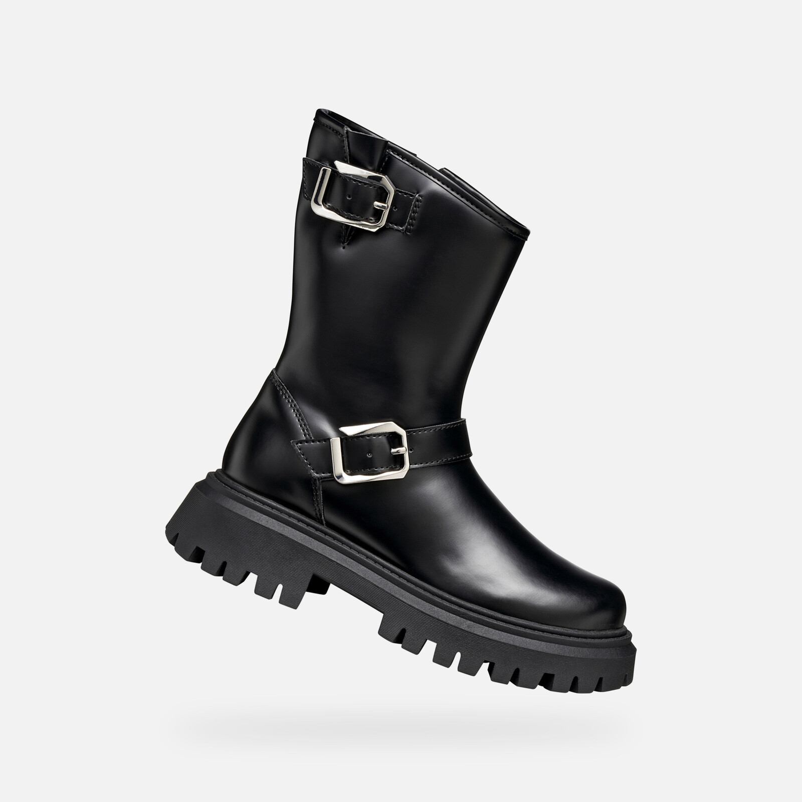 Black Girls Ankle Boots Geox Maquinnens - Girls