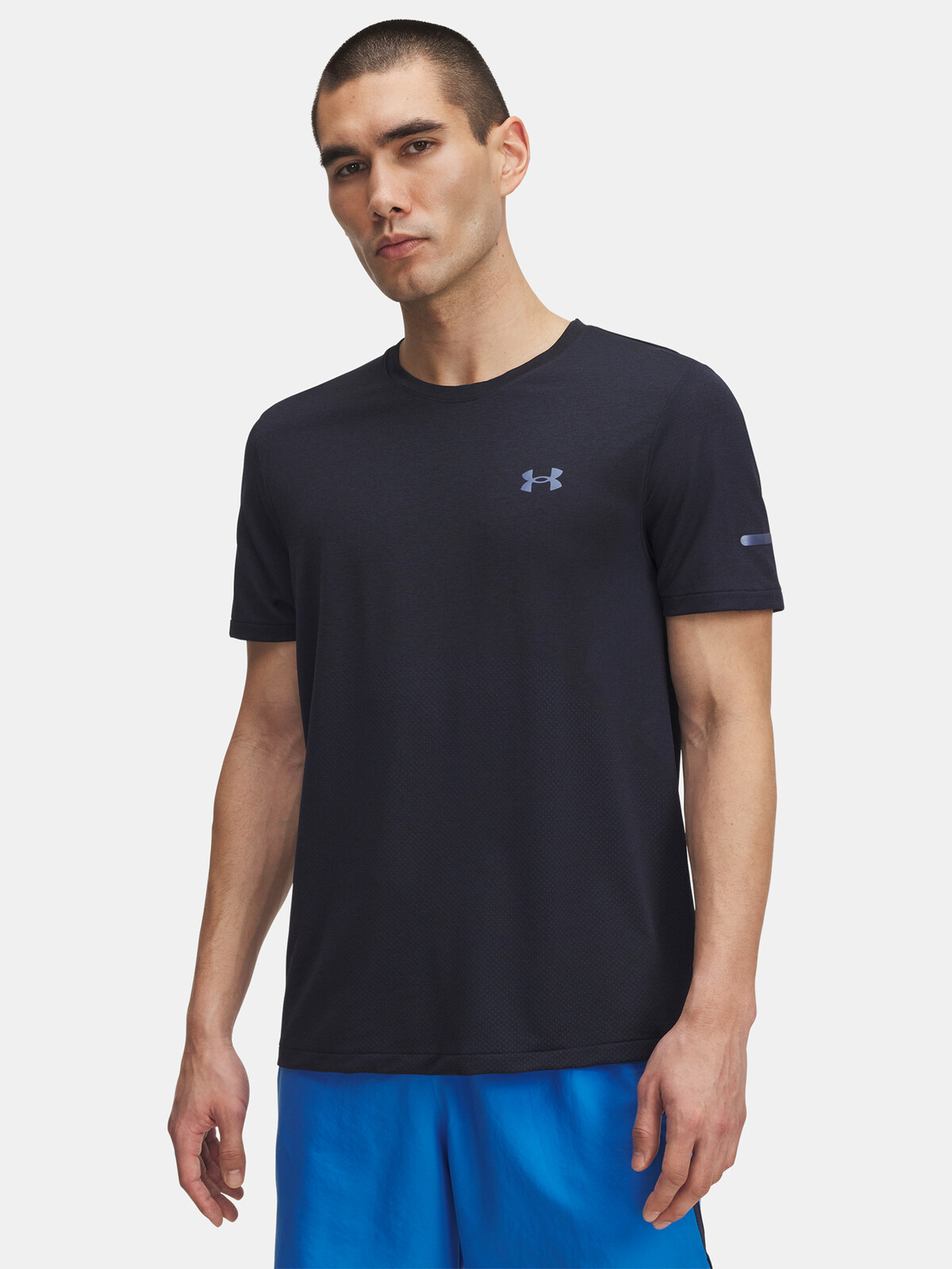 Men's Under Armour UA SEAMLESS STRIDE SS-BLU - Men's T-Shirt