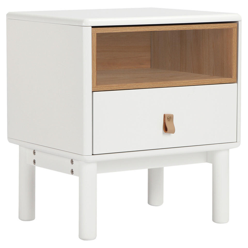 Boxxx NOČNÝ STOLÍK, dub, biela, farba duba, 48/55/40 cm