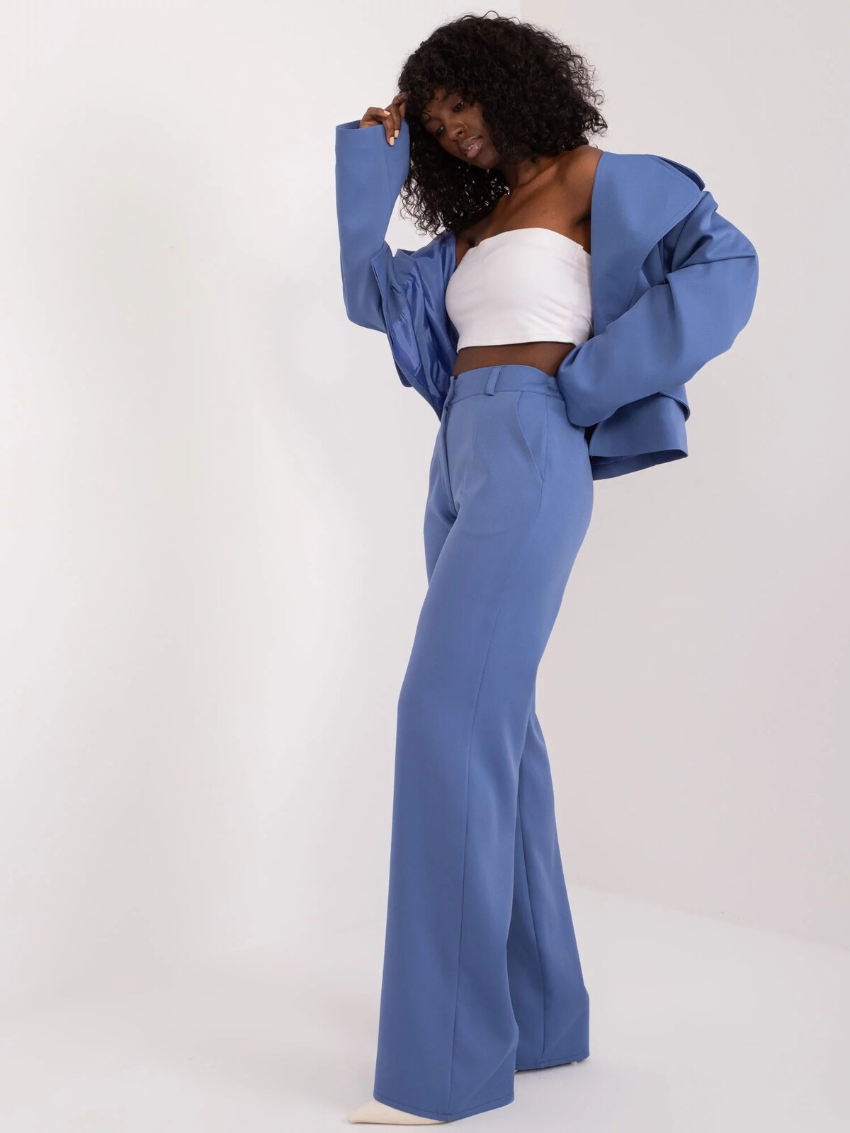 Dámske nohavice LK SP 509579.22 Modré džínsy - Lakerta 42 jeans-modrá