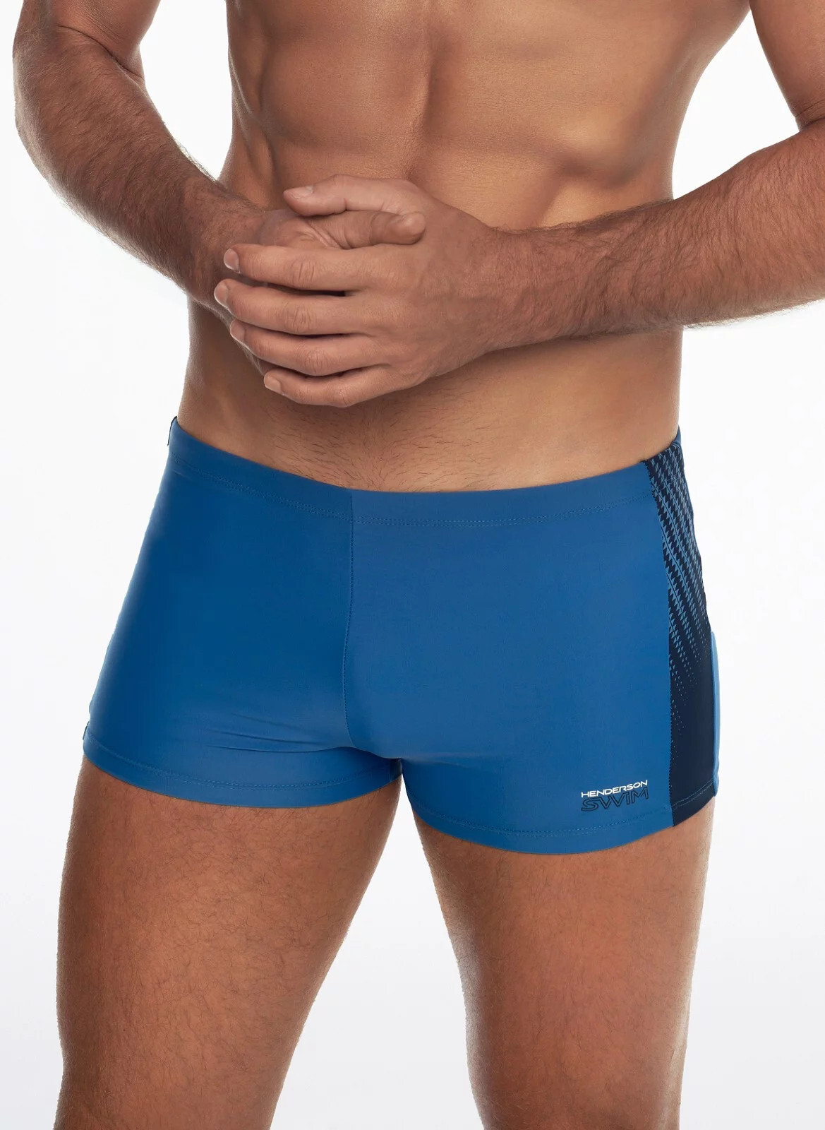 Pánske plavecké boxerky Zither 41317 svetlo modrá - Henderson L