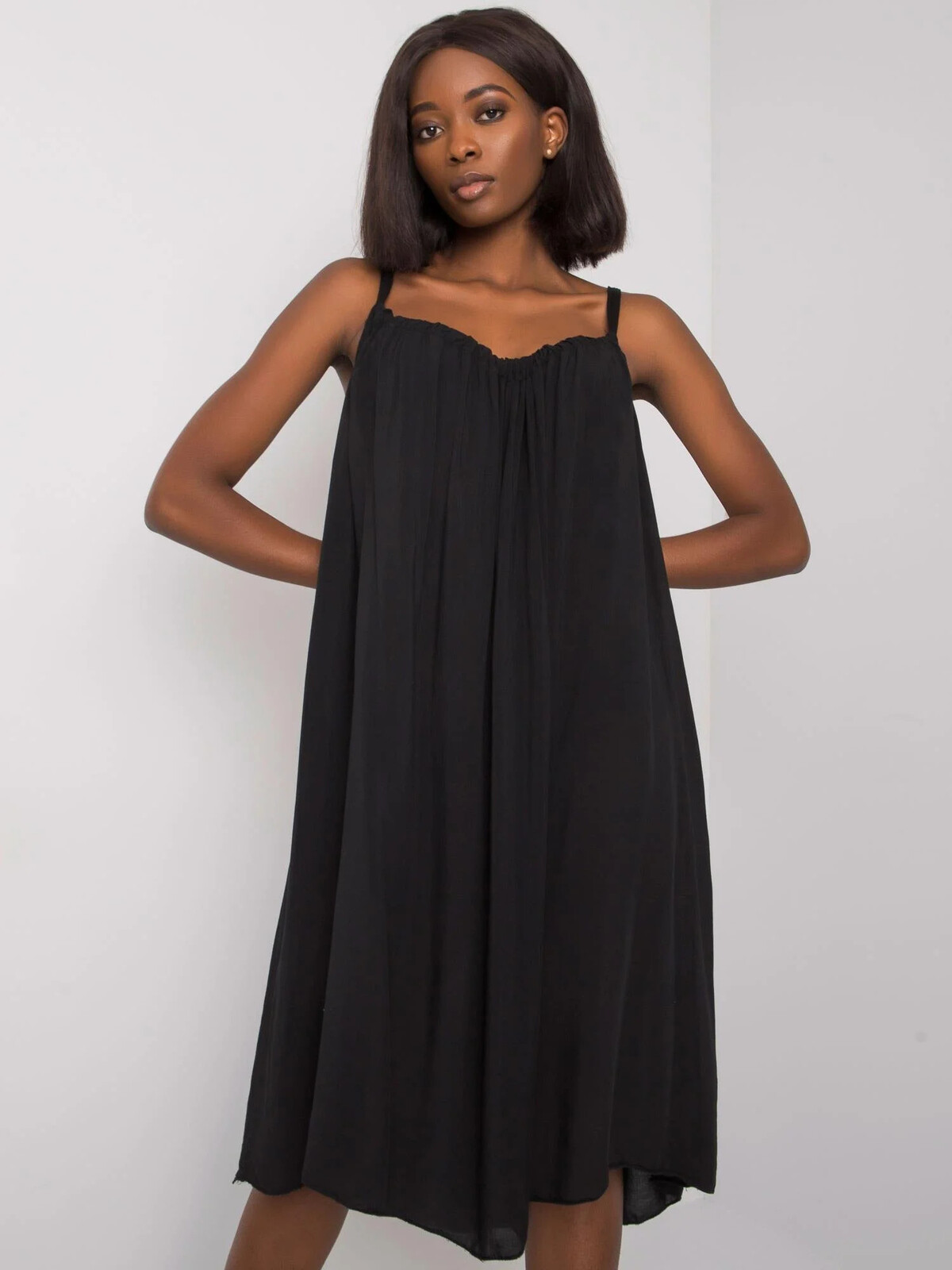 Dámske letné šaty 81541.31 čierne - FPrice L