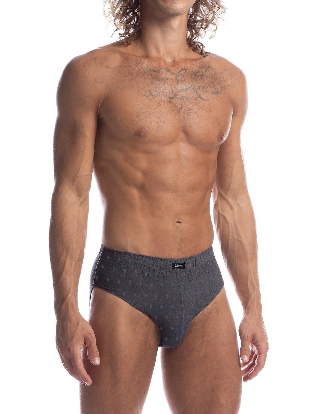 Nohavičky Lama M-110 CL-26 A'3 3XL-4XL TMAVĚ MODROŠEDÁ 4XL