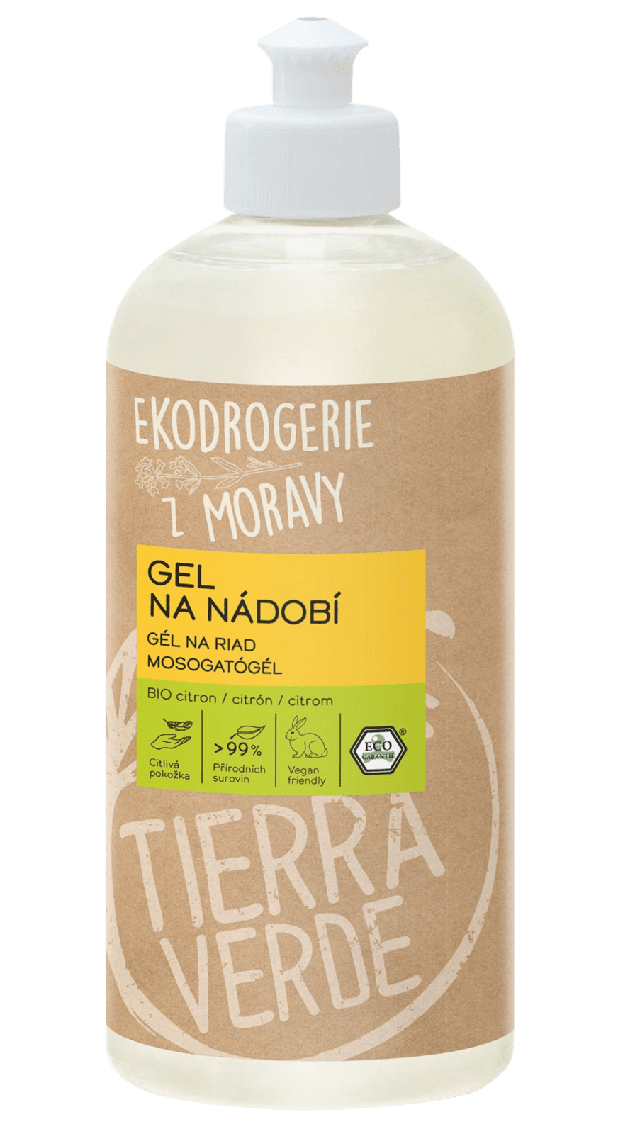 TIERRA VERDE Gél na riad – BIO citrón 500 ml