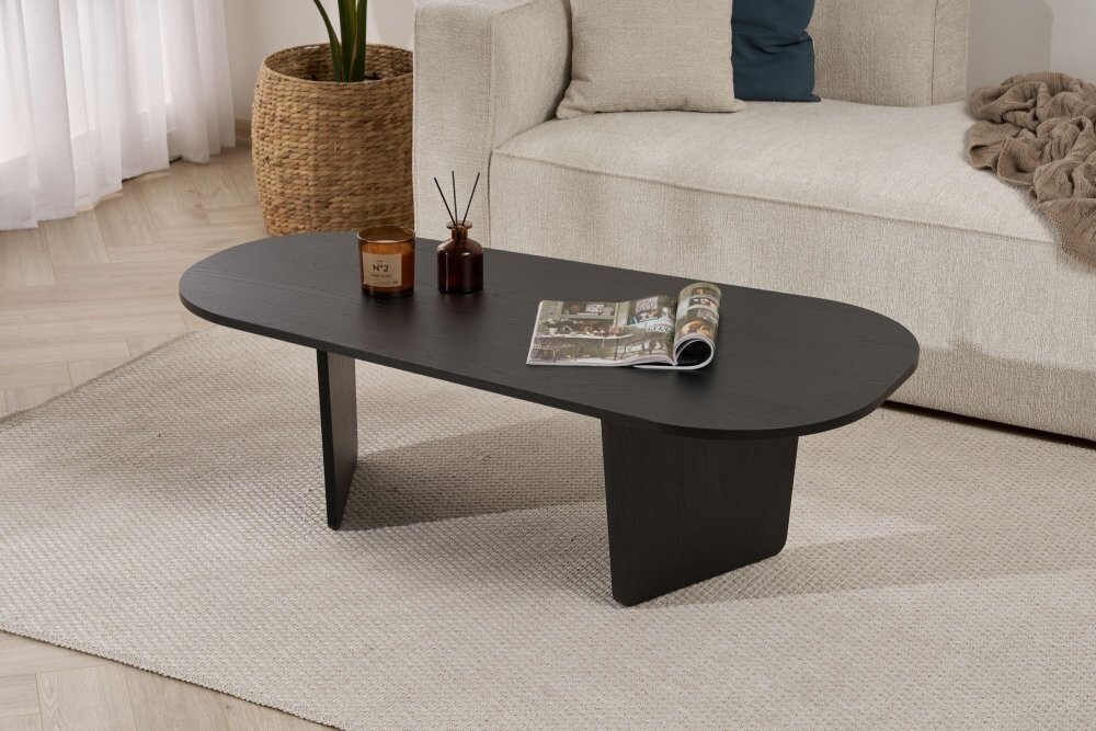 Konferenčný stolík Ovalis - Wood Black