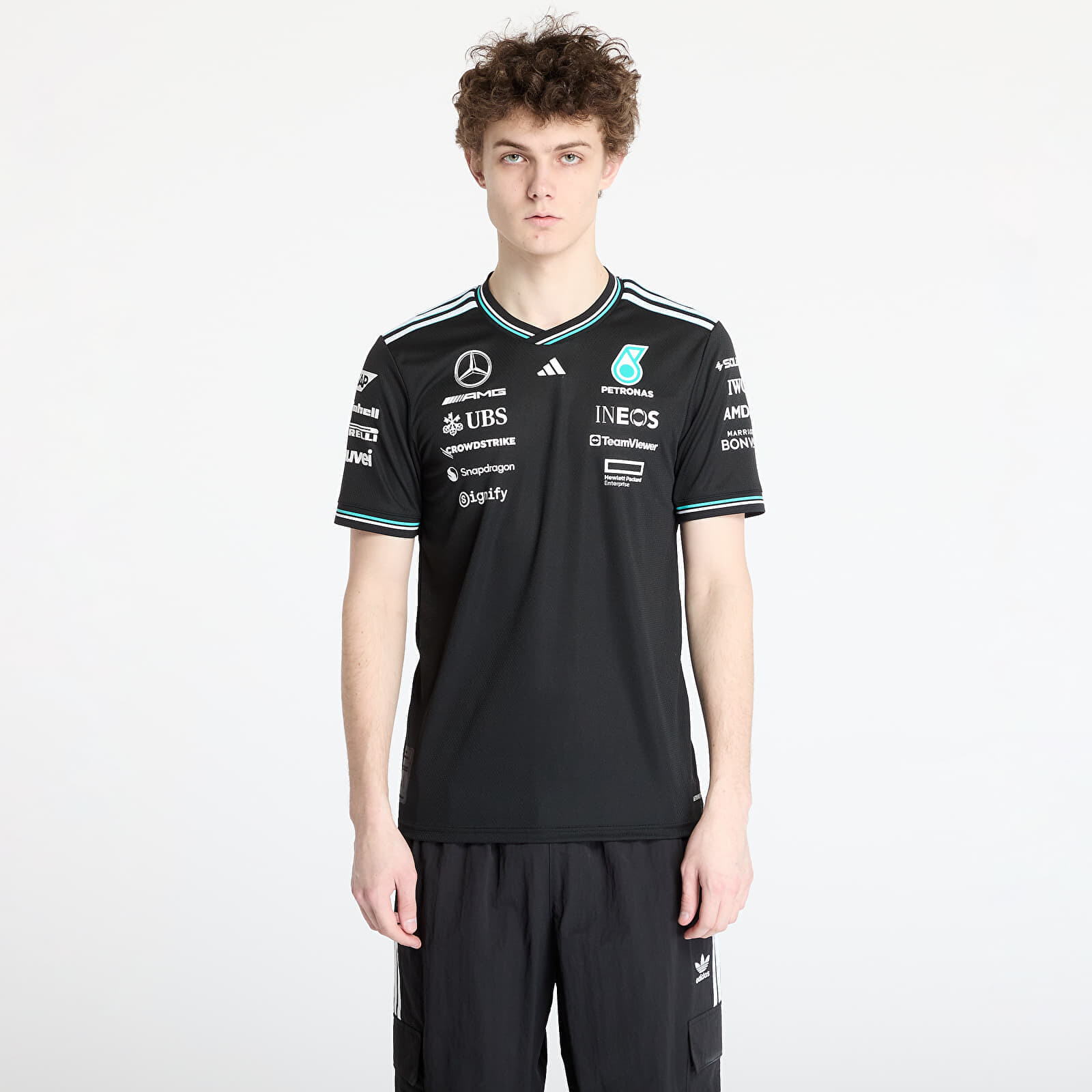 Dres adidas x Mercedes Amg Petronas Formula One Team Driver Authentic Jersey Black/ Black/ White XXL