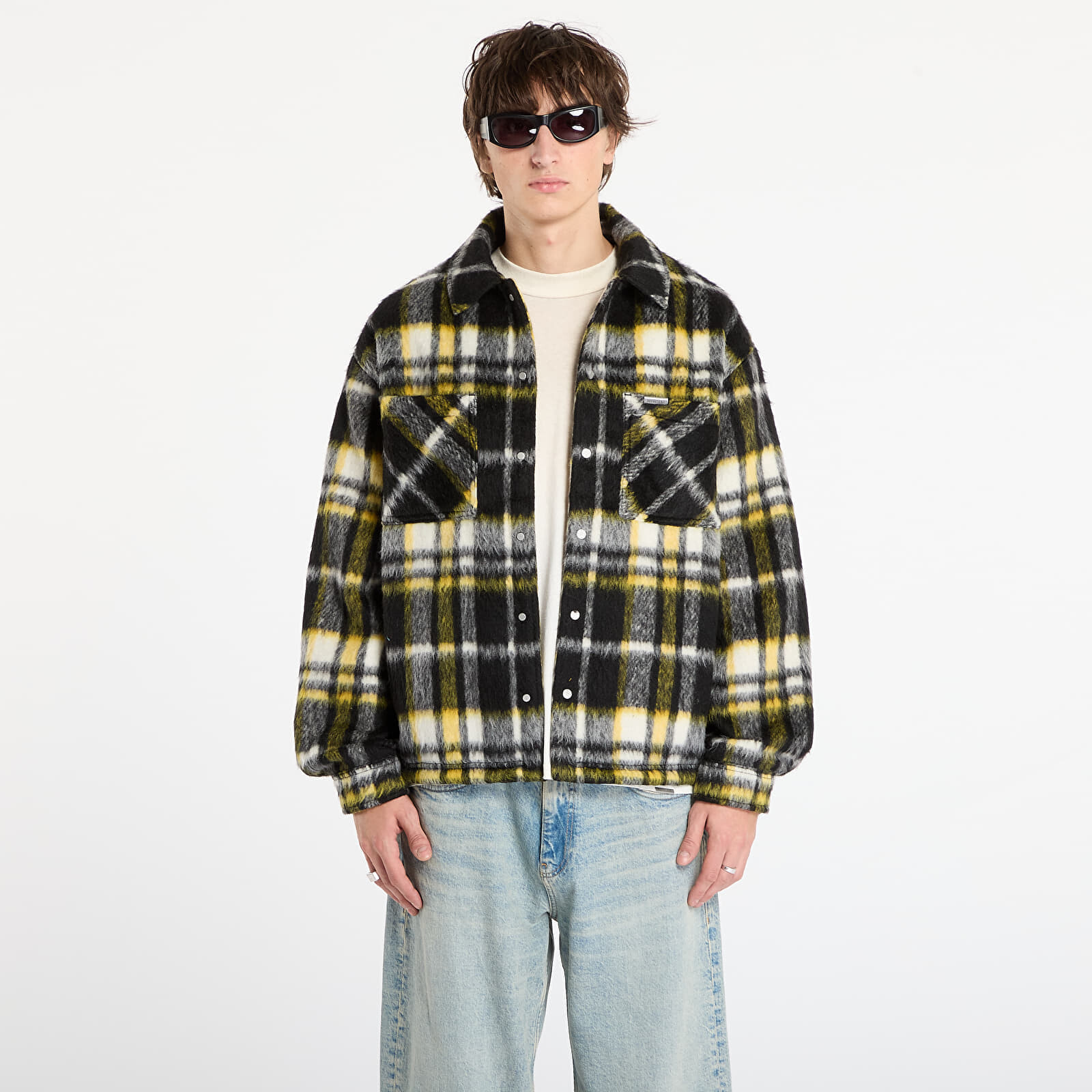 Bunda REPRESENT Textured Overshirt Jet Black L