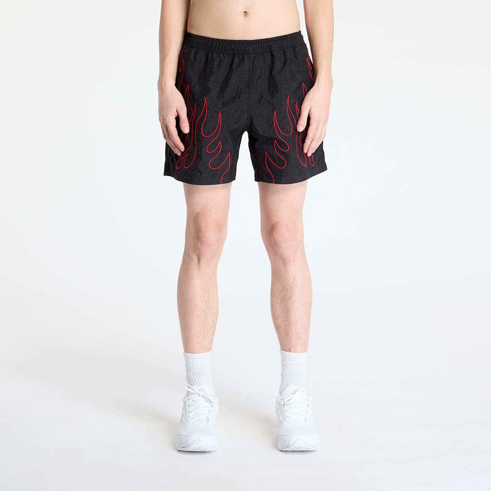 Šortky PLEASURES Fiery Running Shorts Black XXL