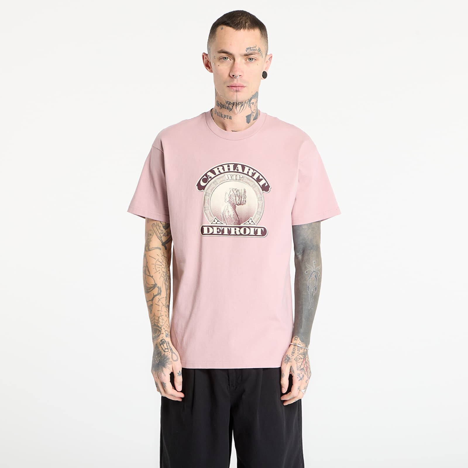 Tričko Carhartt WIP S/S Cold World T-Shirt UNISEX Glassy Pink M