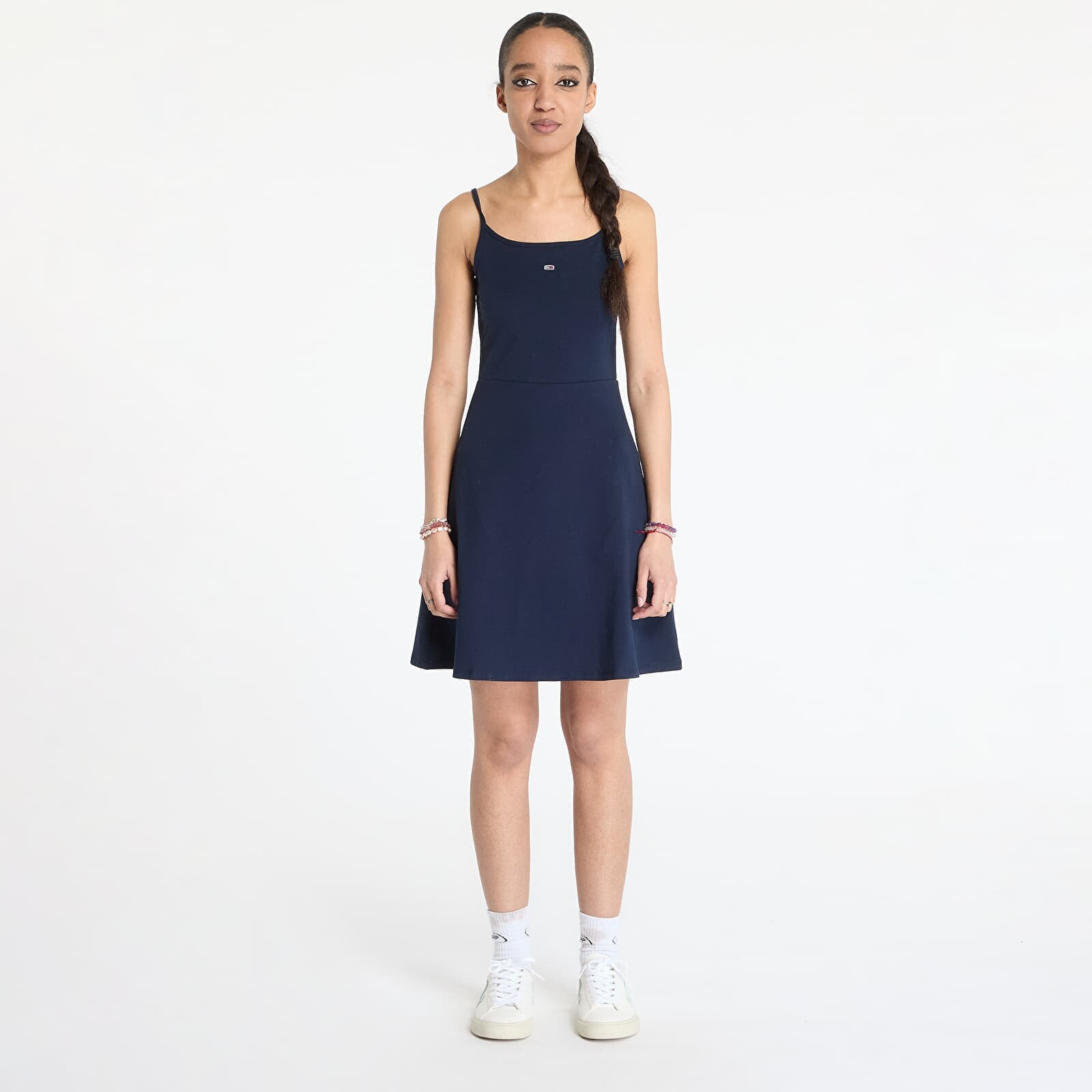 Oblečenie Tommy Jeans Essential Strap Dress Blue XXS