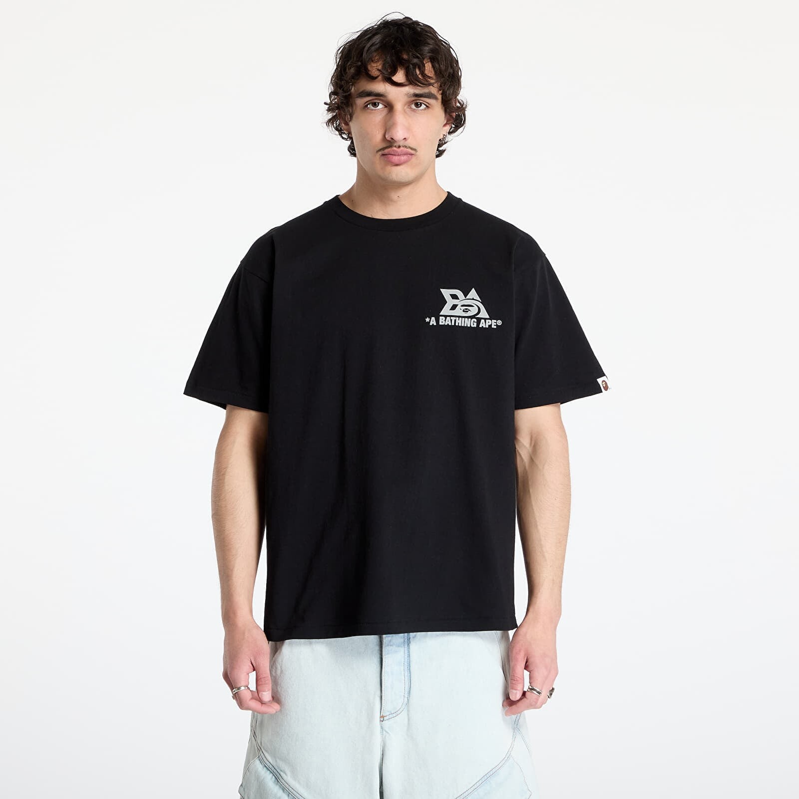 Tričko A BATHING APE Reflector Tech Logo Tee UNISEX Black L