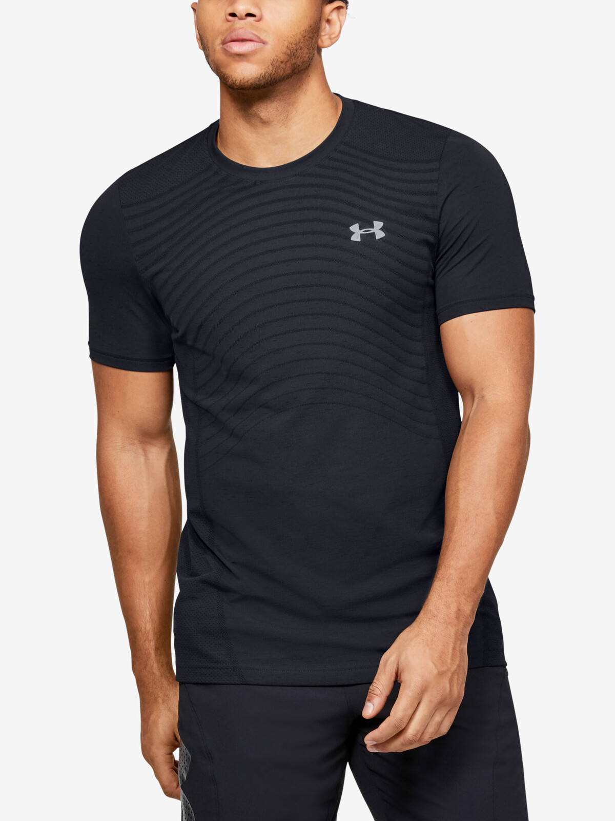 Seamless Wave Under Armour Black Men's T-Shirt