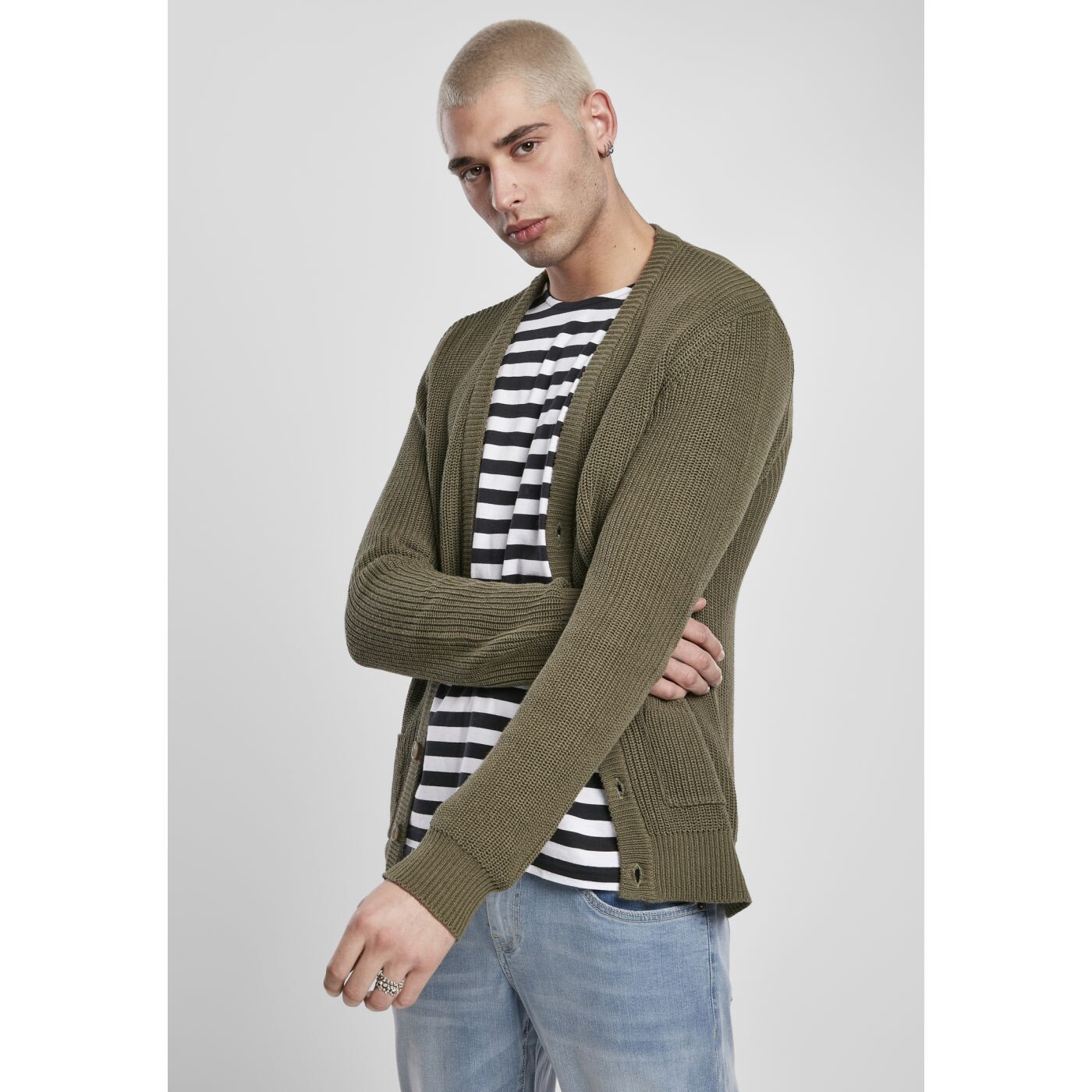 Boxes Olive Cardigan