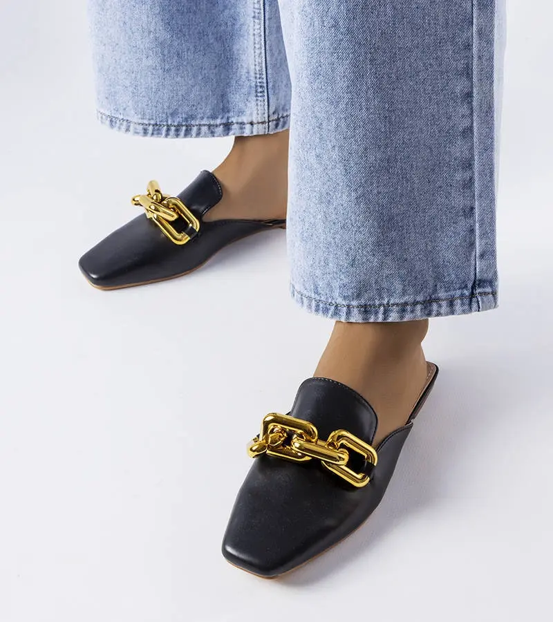 PS1 Papuče s horným a reťazovým čiernym volaním na mňa