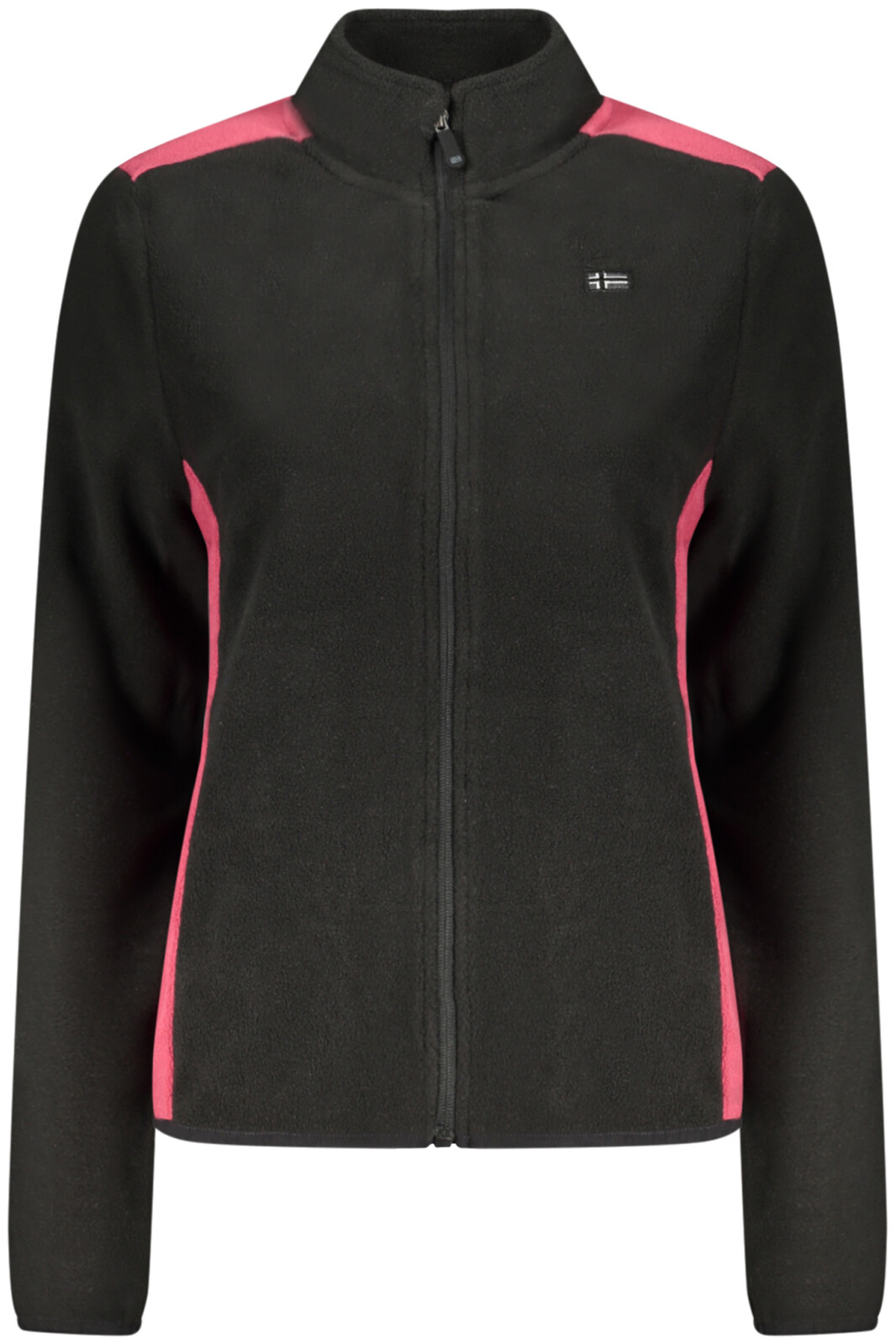 Dámska fleecová mikina s ružovými detailmi