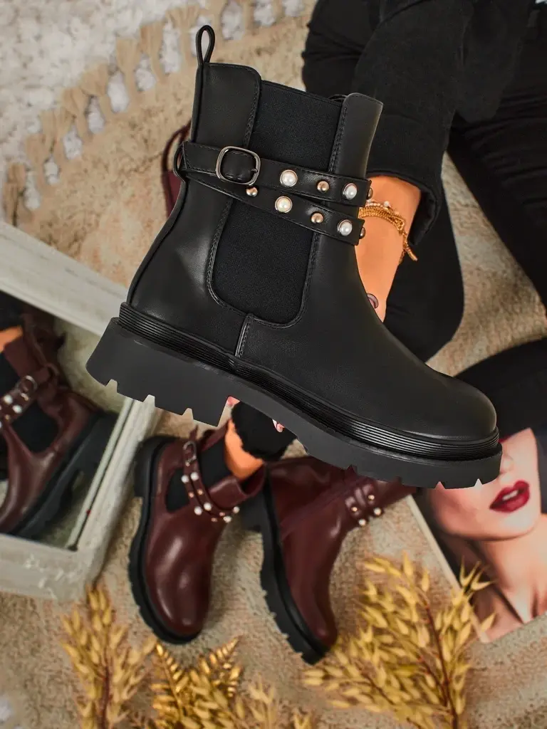 Resti Women's High Eco-Leather Ankle Boots Pearl Mist