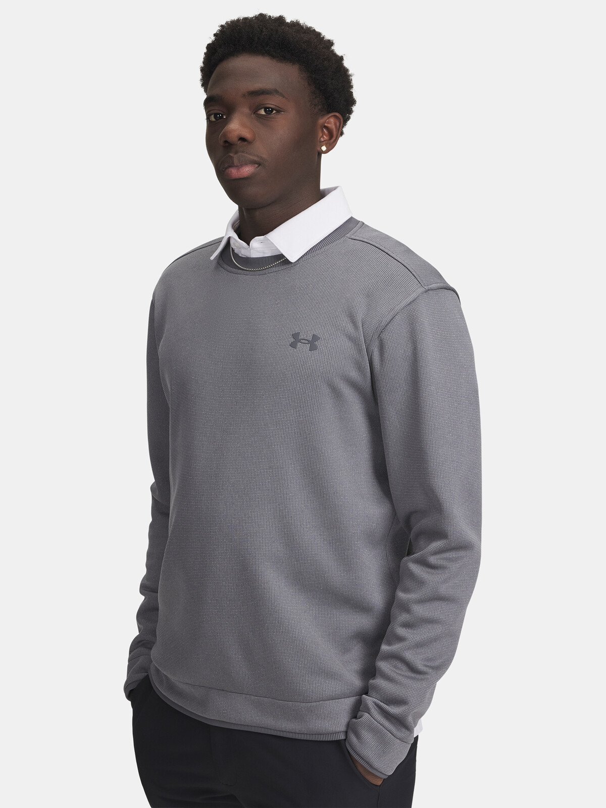 Men's Under Armour UA M Sweater Fleece Crew-GRY - Men's