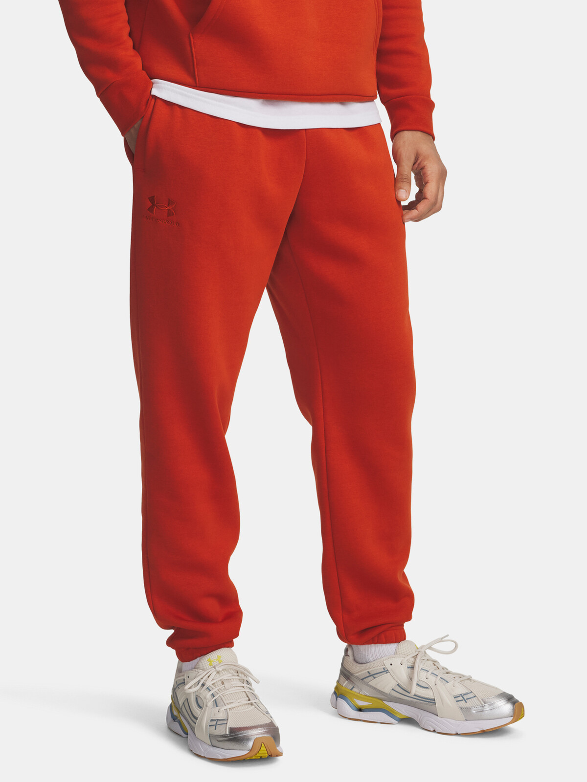 Men's Under Armour UA Icon Fleece Jogger-ORG Sweatpants - Mens