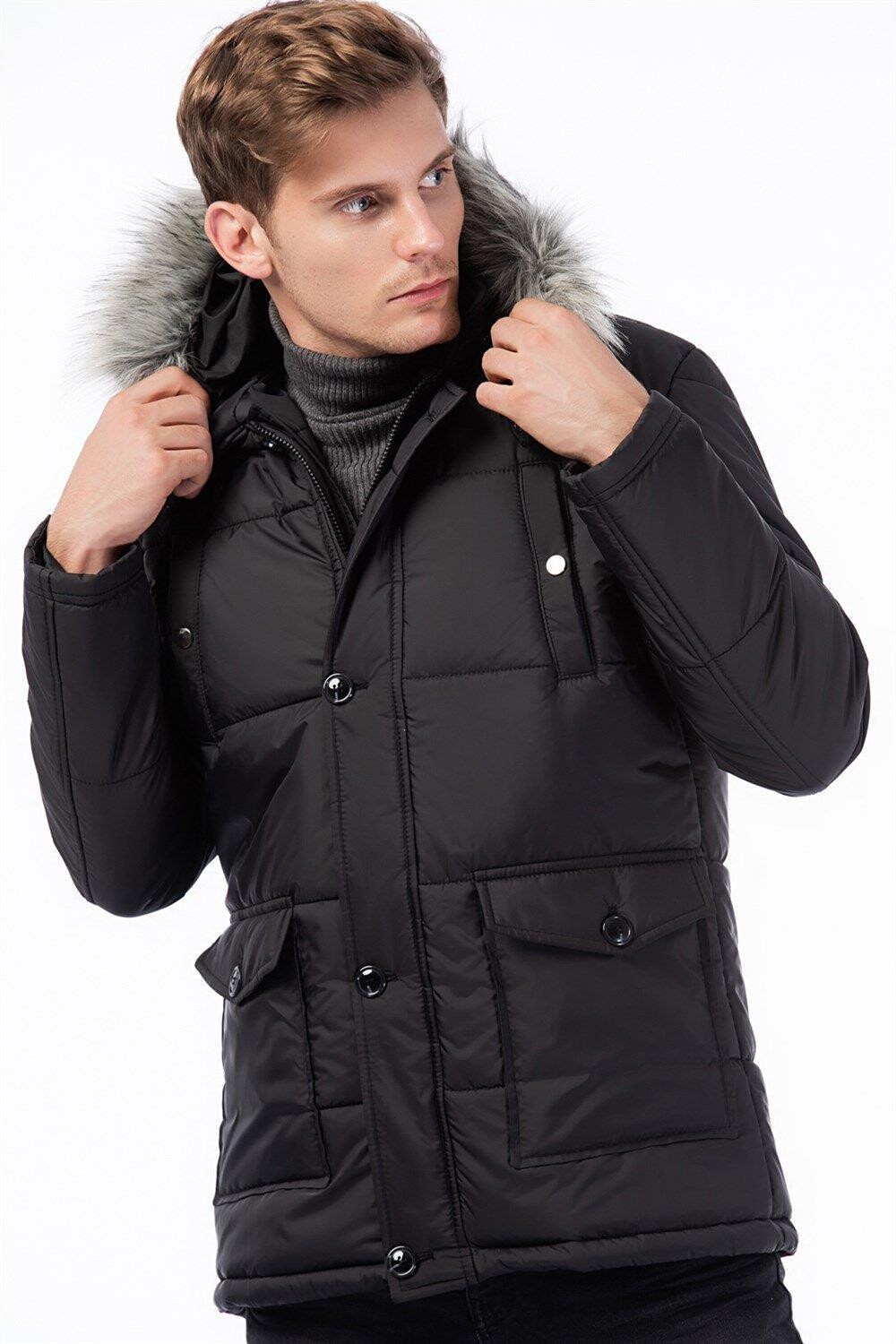 M9635 DEWBERRY MEN'S COAT-BLACK