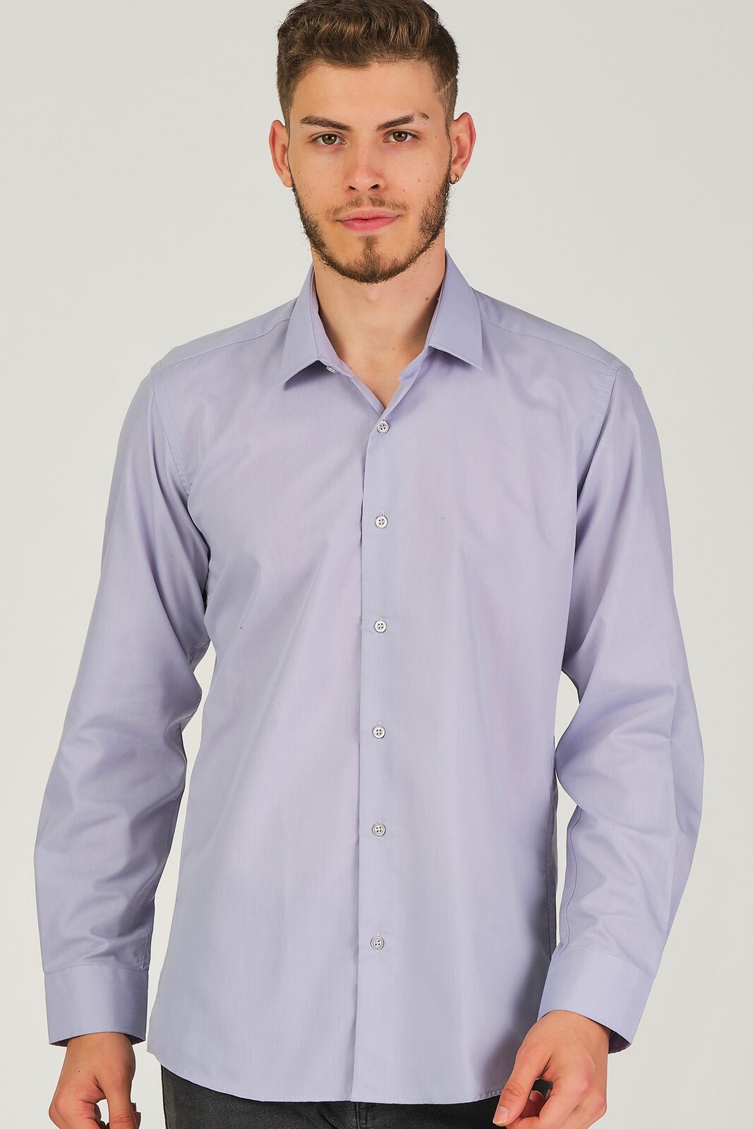 G926 DEWBERRY MEN'S SHIRT-GREY